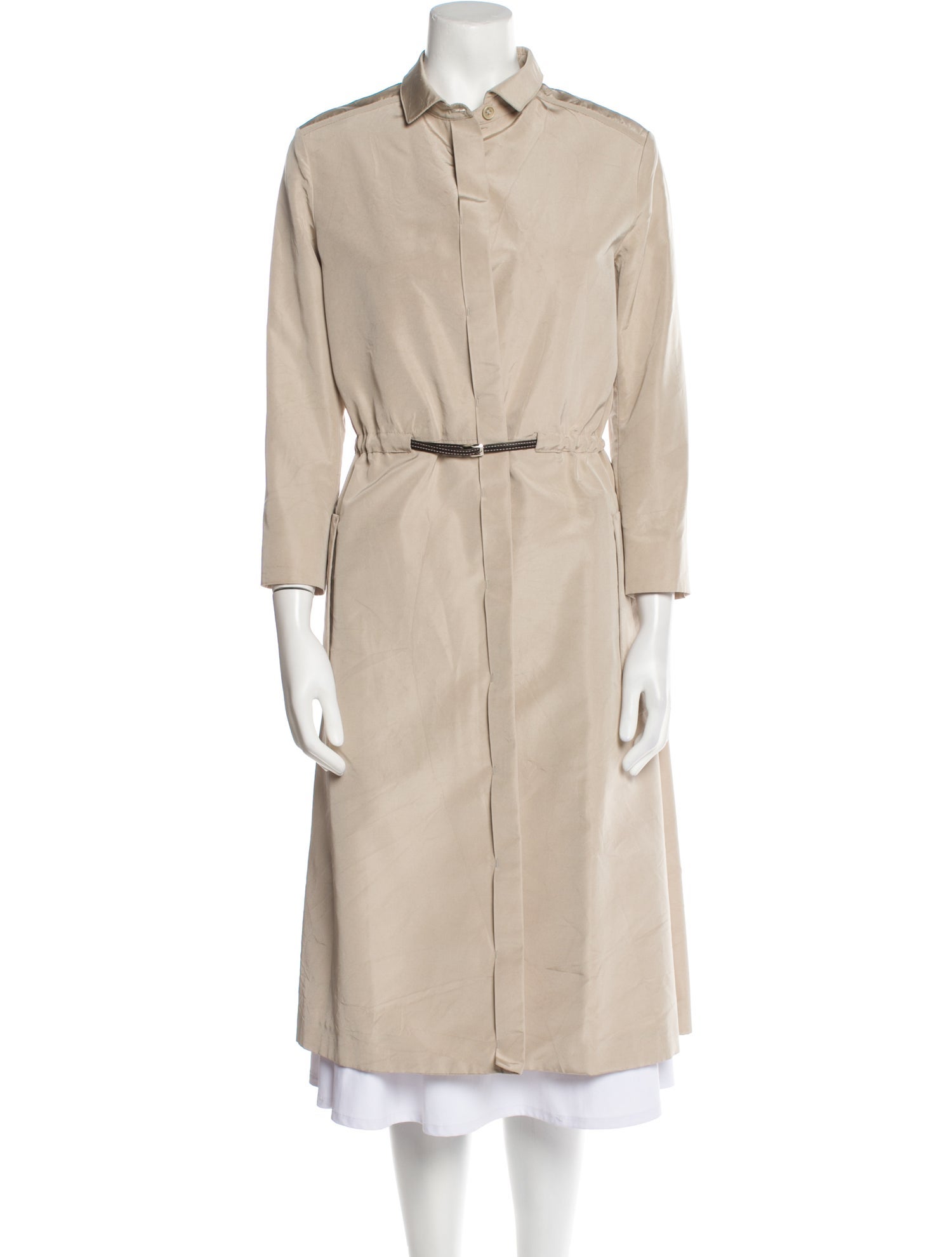 Cesare Fabbri Silk Trench Coat