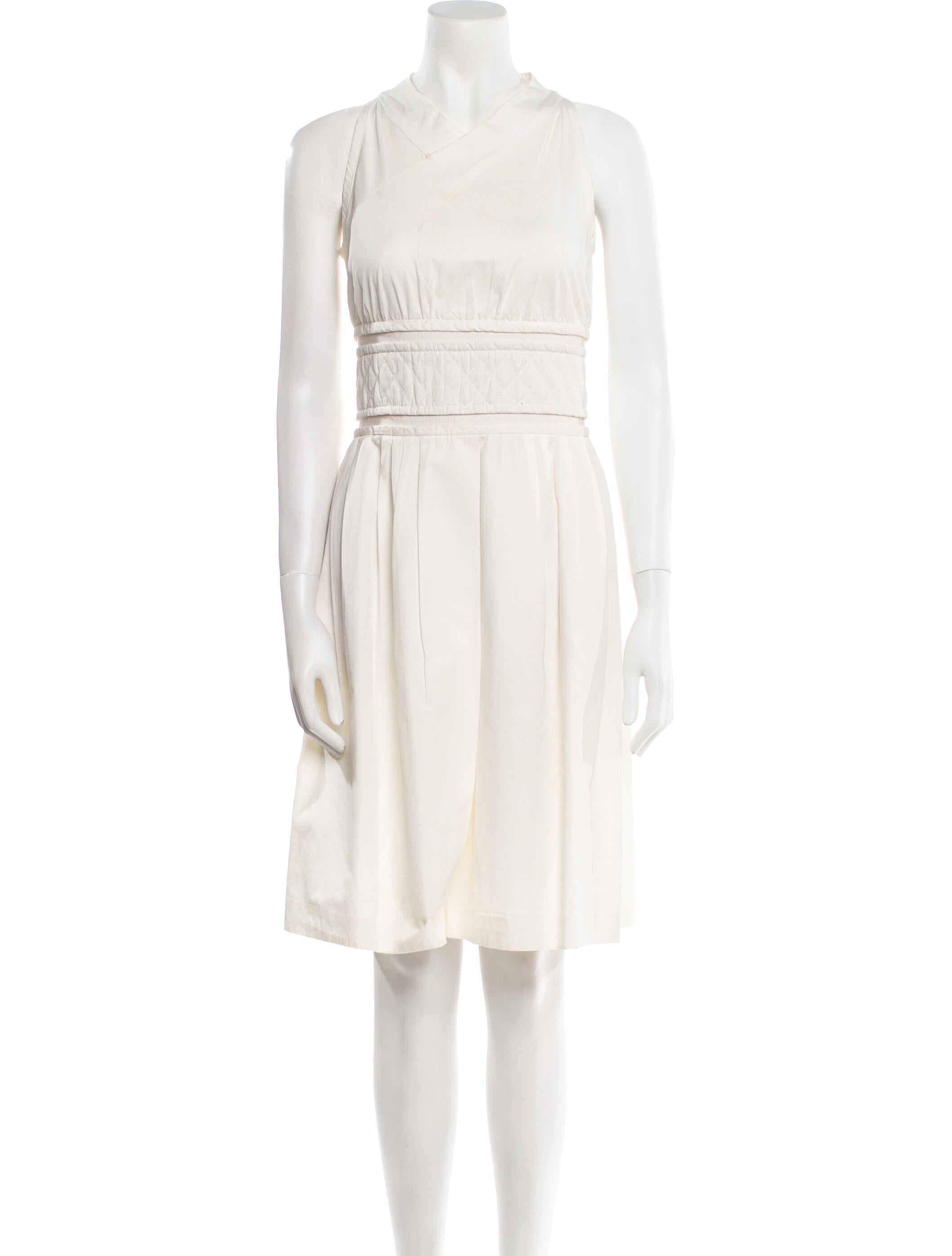 Cesare Fabbri Crew Neck Knee-Length Dress