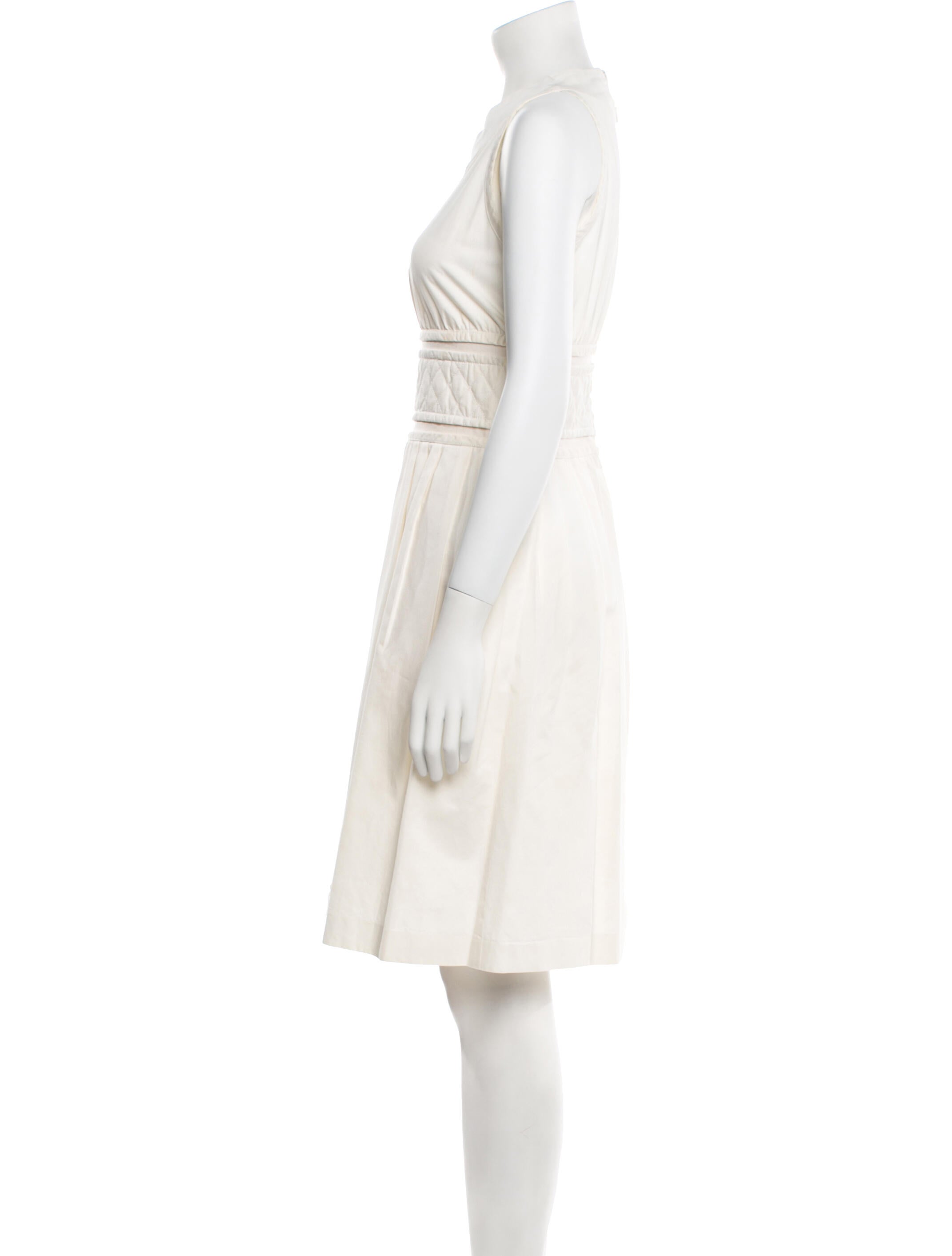 Cesare Fabbri Crew Neck Knee-Length Dress