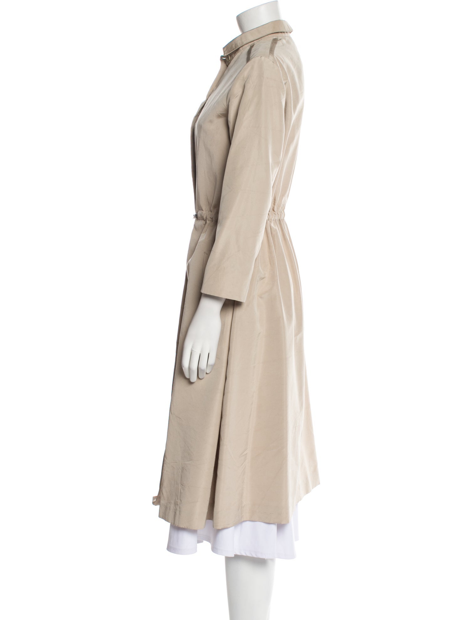 Cesare Fabbri Silk Trench Coat