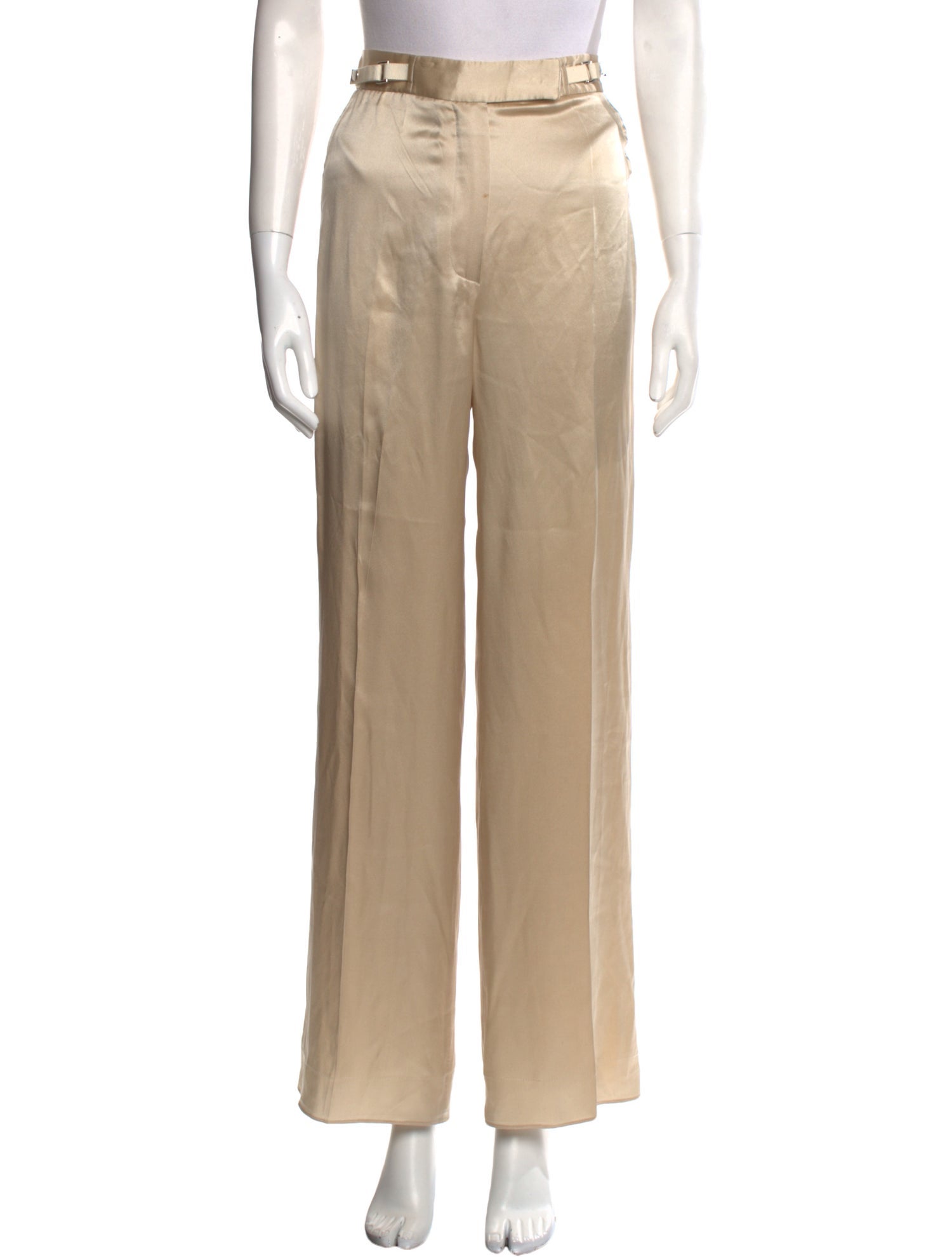 Cesare Fabbri Silk Wide Leg Pants