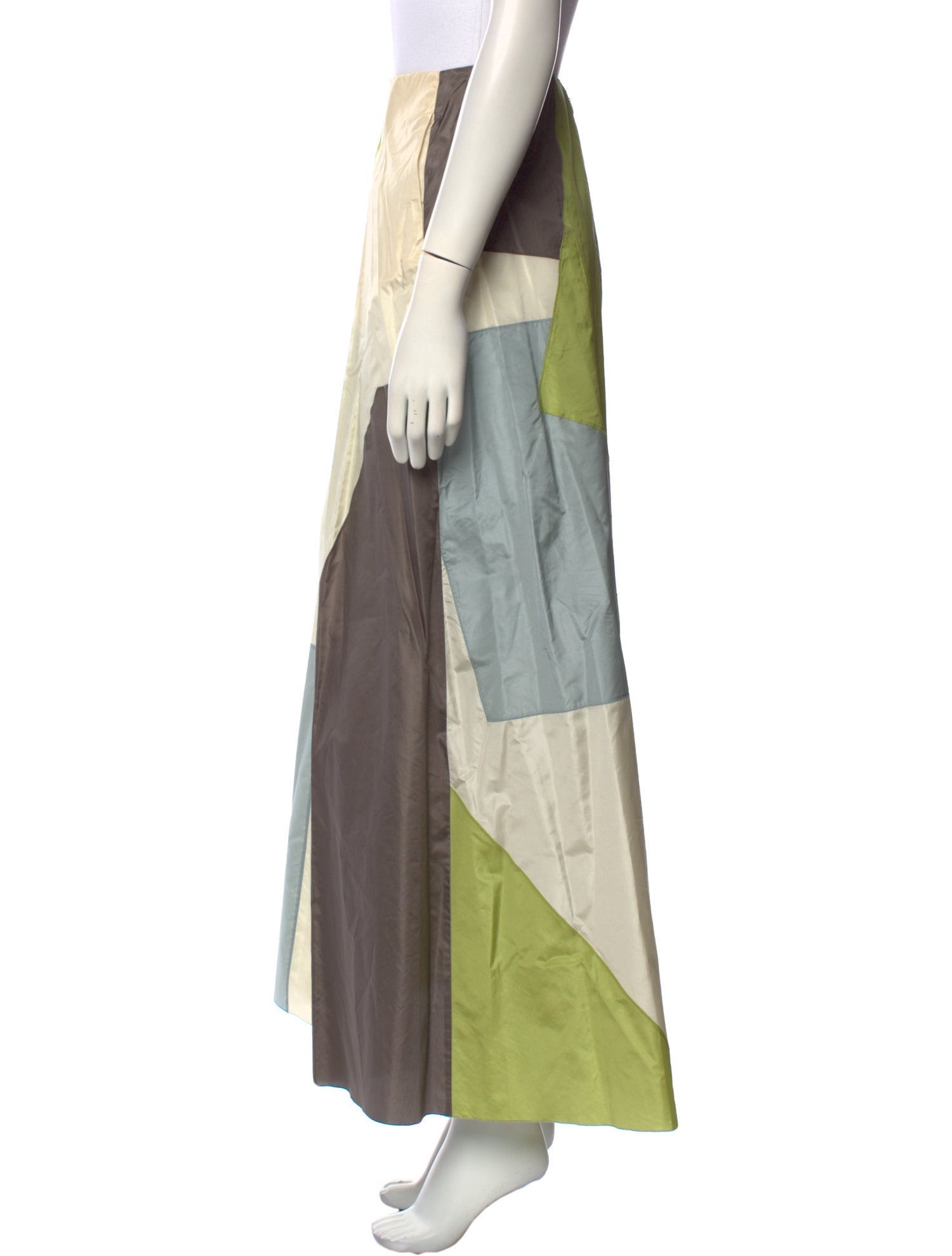 Cesare Fabbri Silk Long Skirt