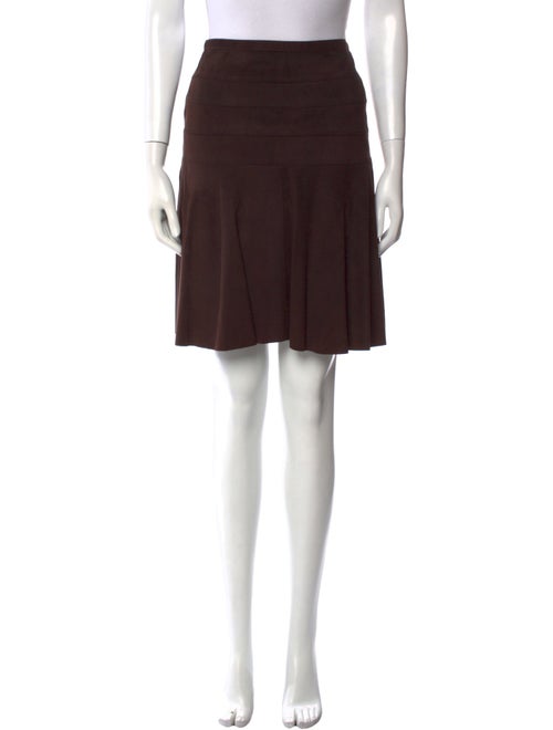 Cesare Fabbri Leather Knee-Length Skirt