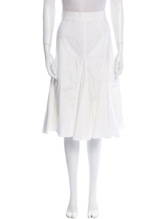 Cesare Fabbri Grosgrain Trim Knee-Length Skirt