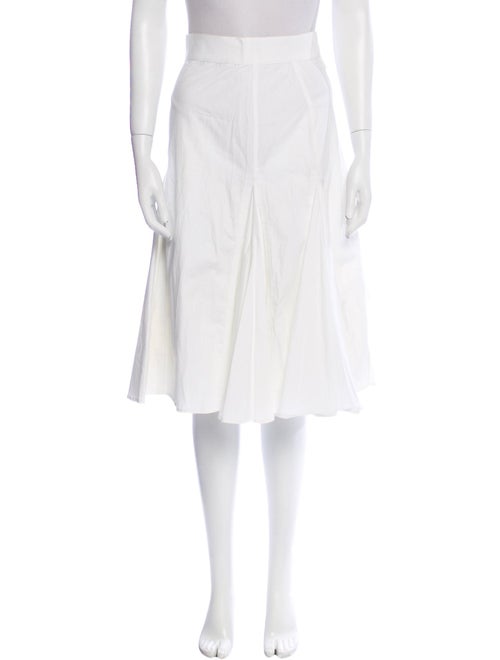 Cesare Fabbri Grosgrain Trim Knee-Length Skirt