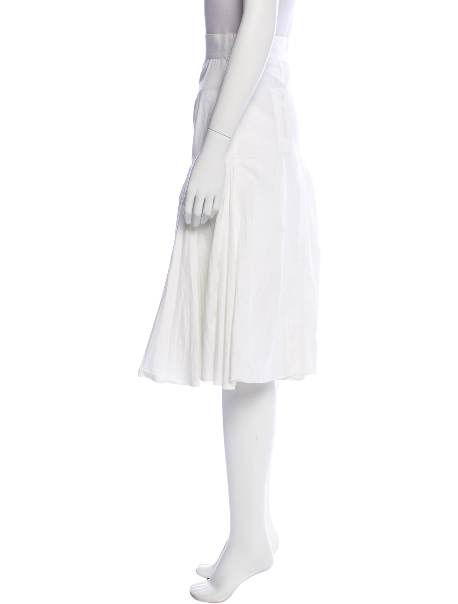 Cesare Fabbri Grosgrain Trim Knee-Length Skirt