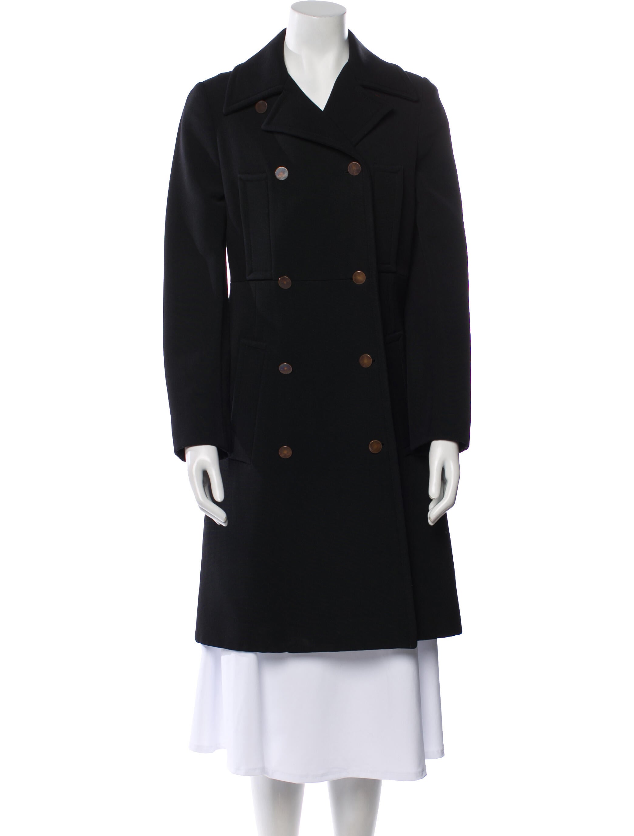 Cesare Fabbri Virgin Wool Trench Coat