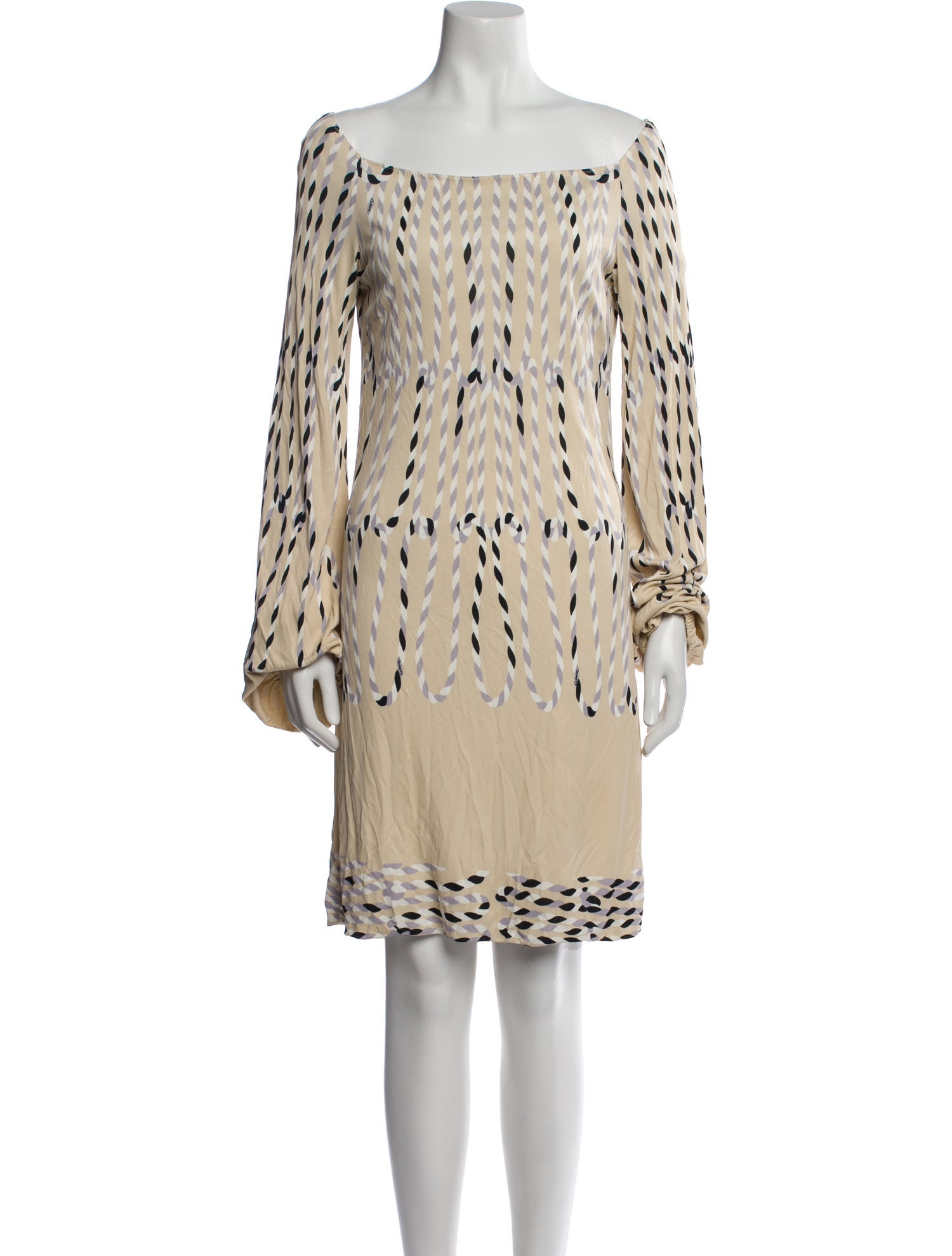 Cesare Fabbri Striped Mini Dress