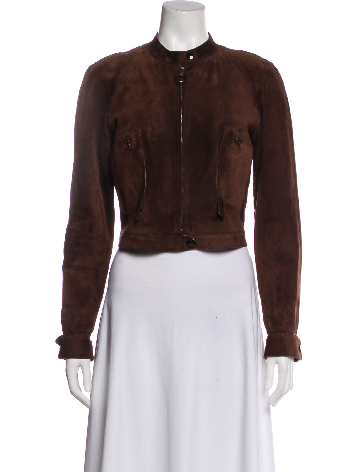 Cesare Fabbri Leather Denim Jacket