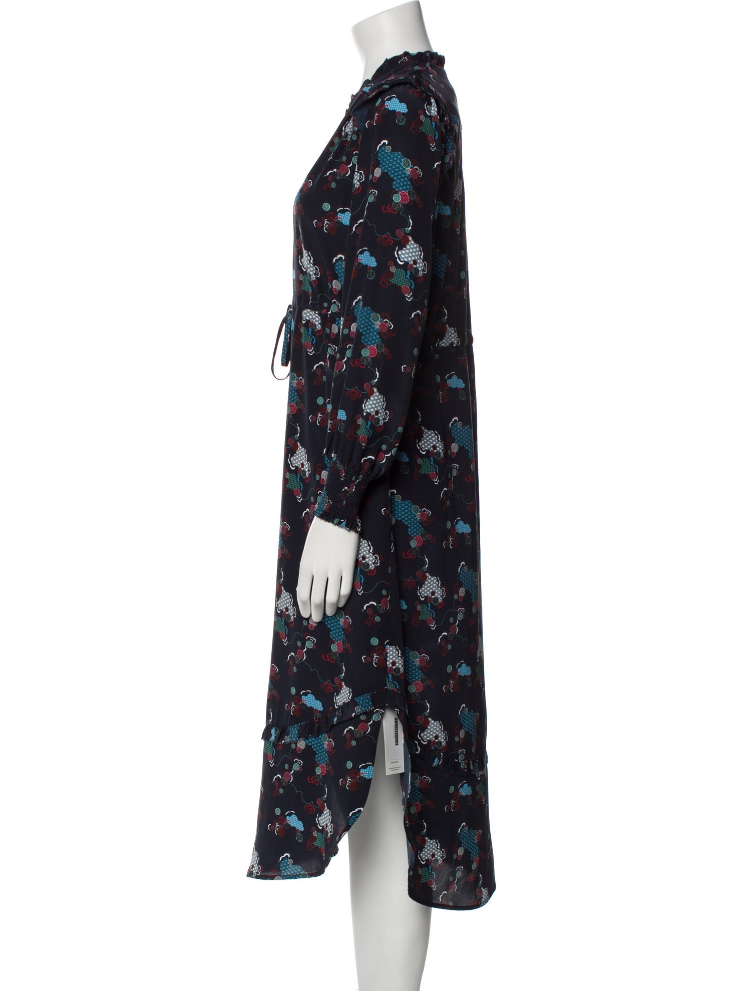 Cefinn Silk Midi Length Dress