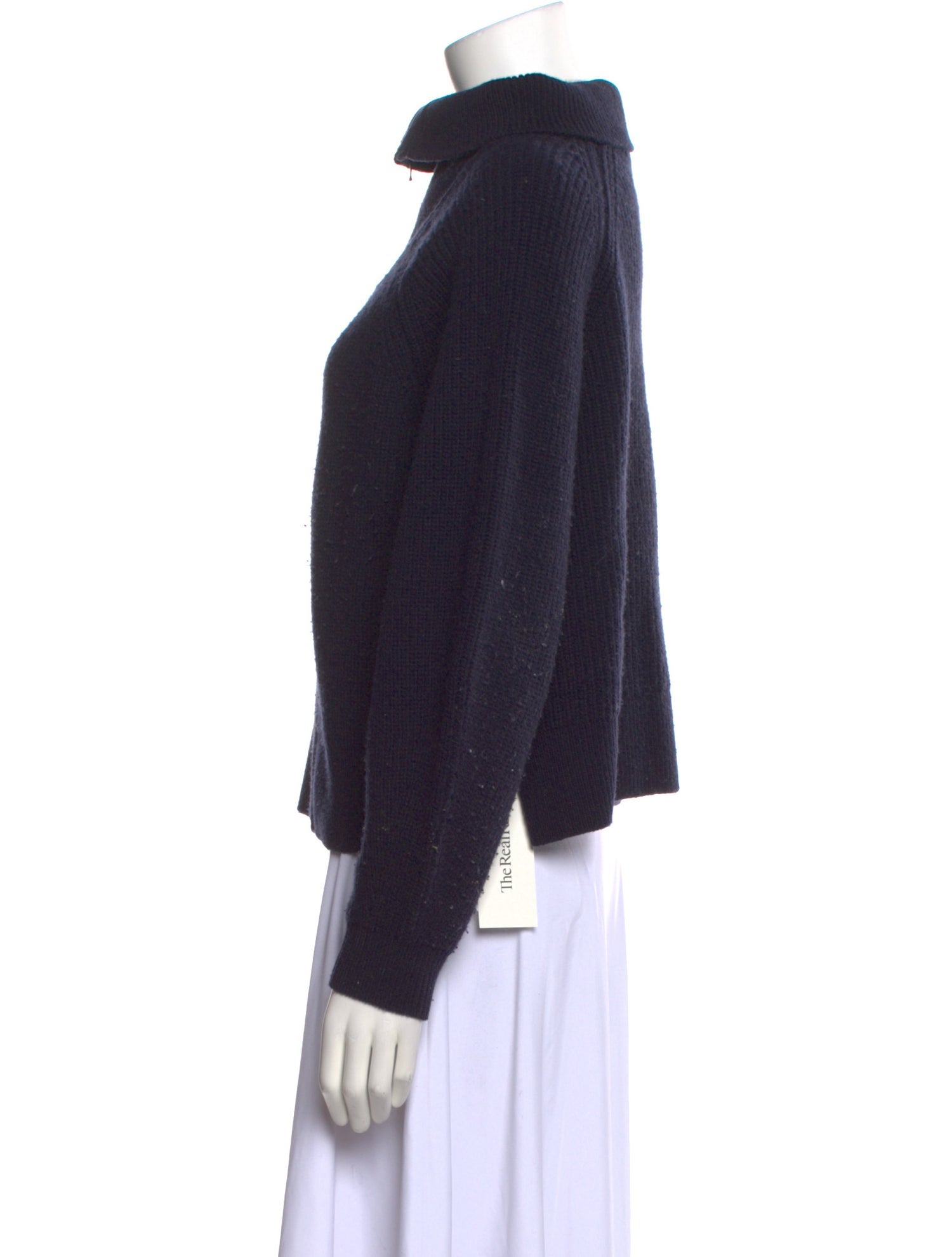 Cefinn Wool Mock Neck Sweater