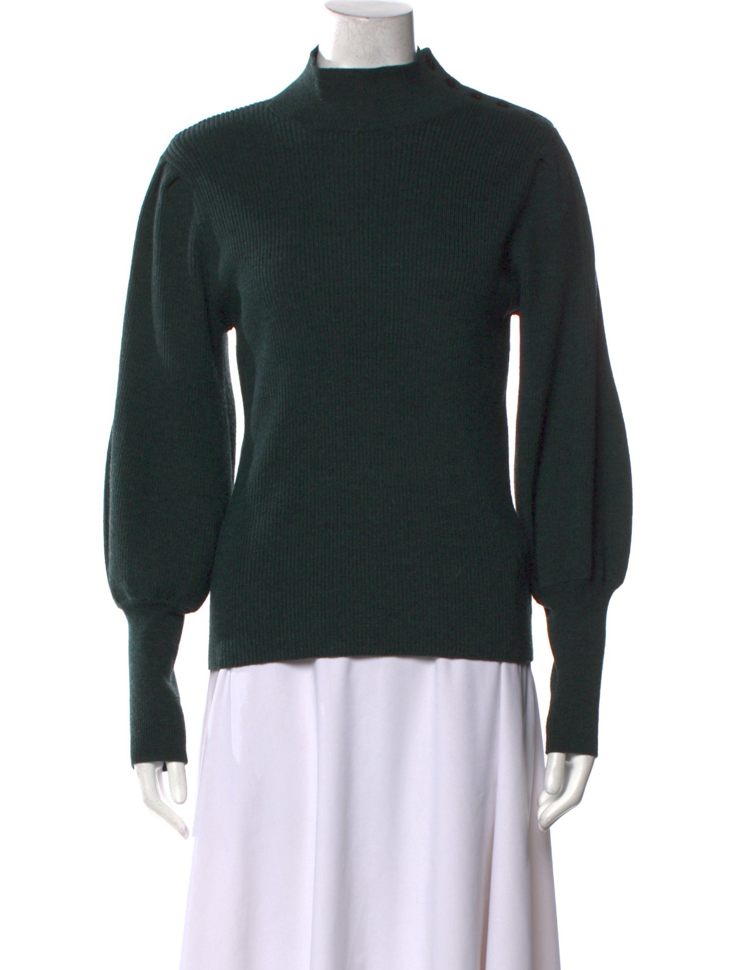 Cefinn Wool Mock Neck Sweater