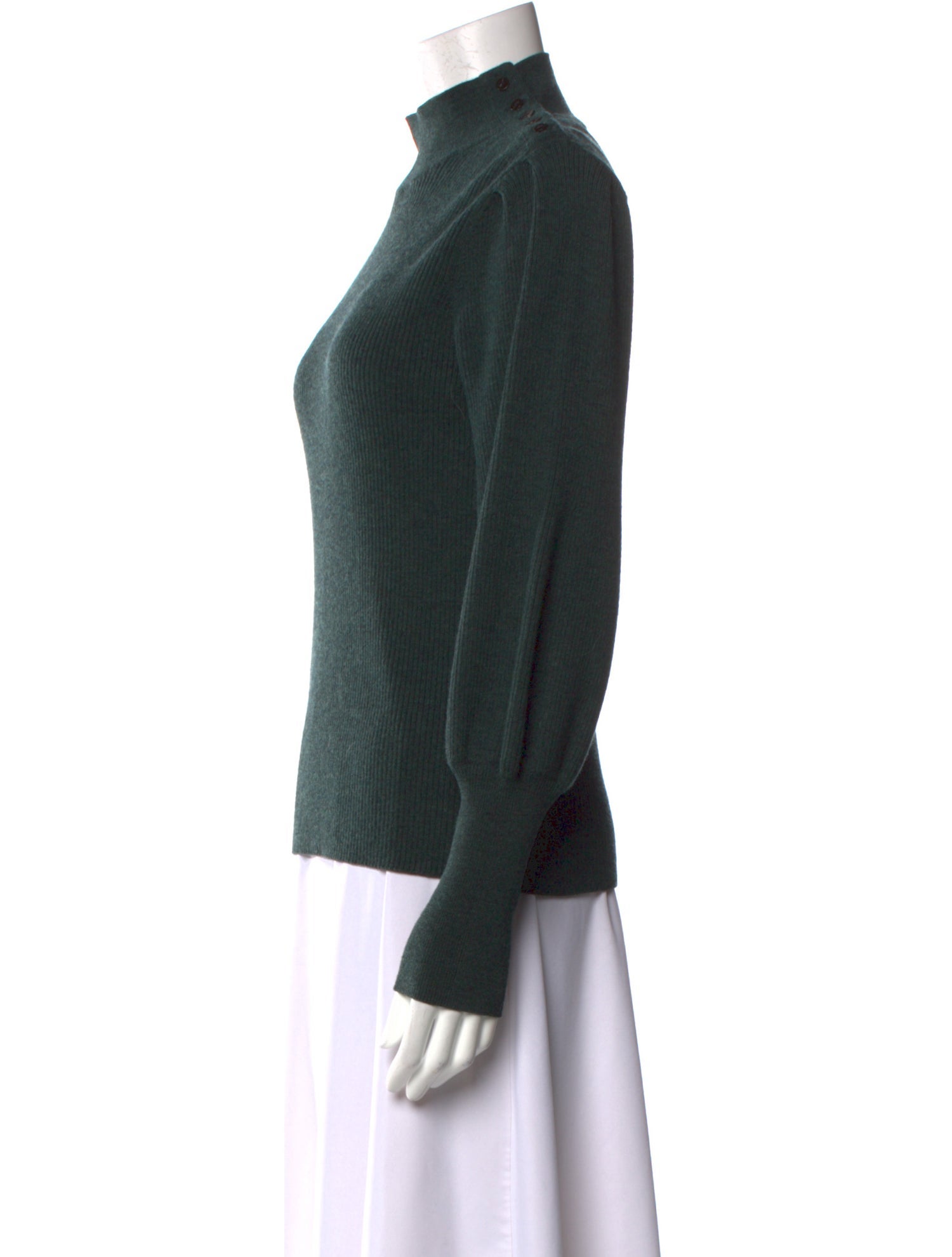 Cefinn Wool Mock Neck Sweater