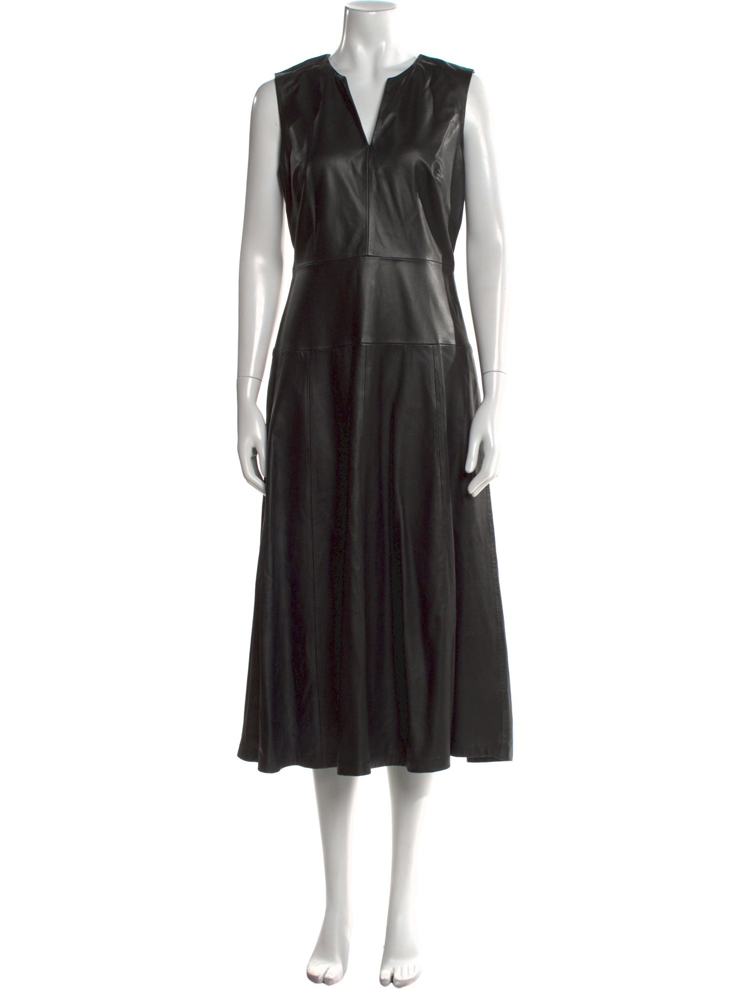 Cefinn Leather Long Dress