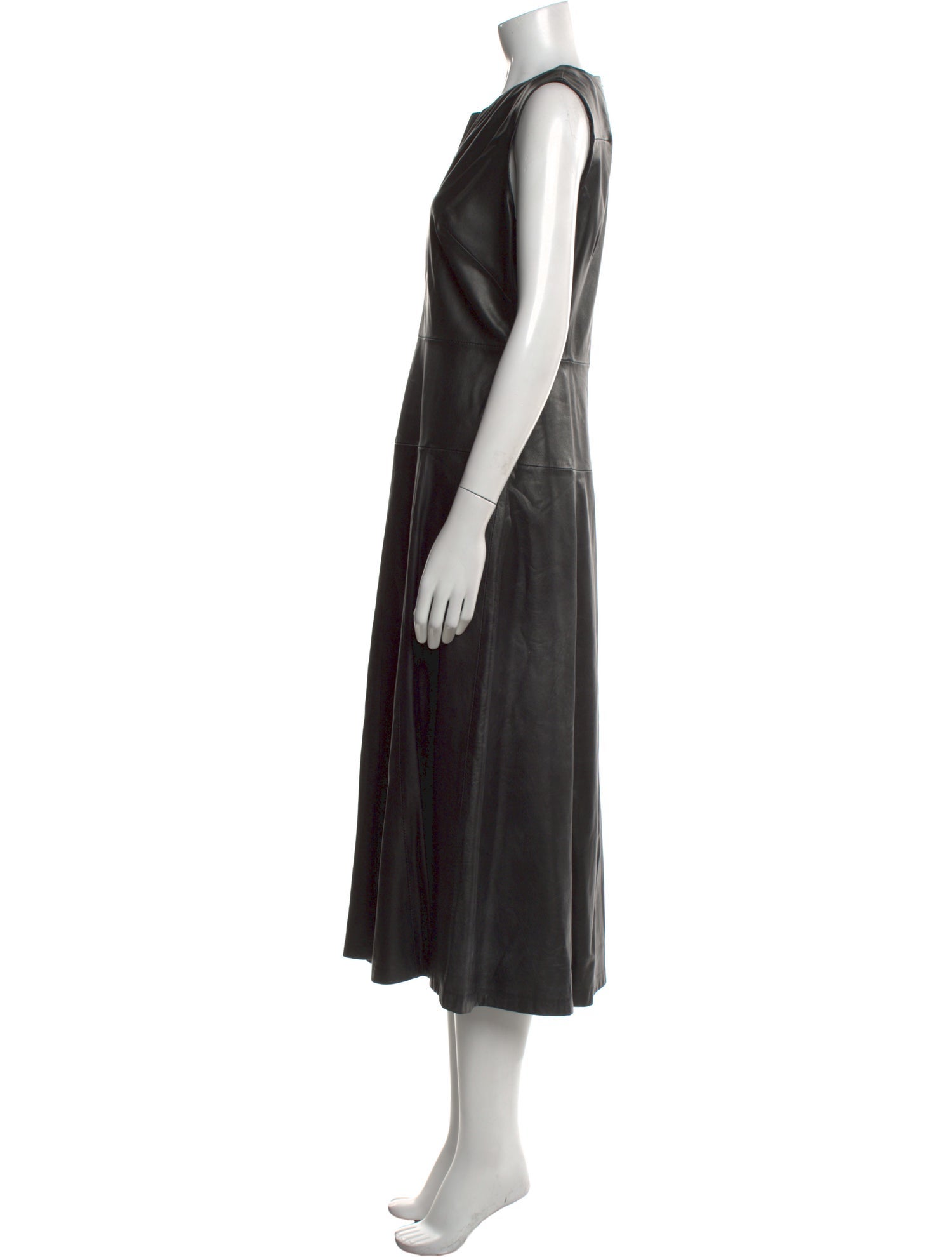 Cefinn Leather Long Dress