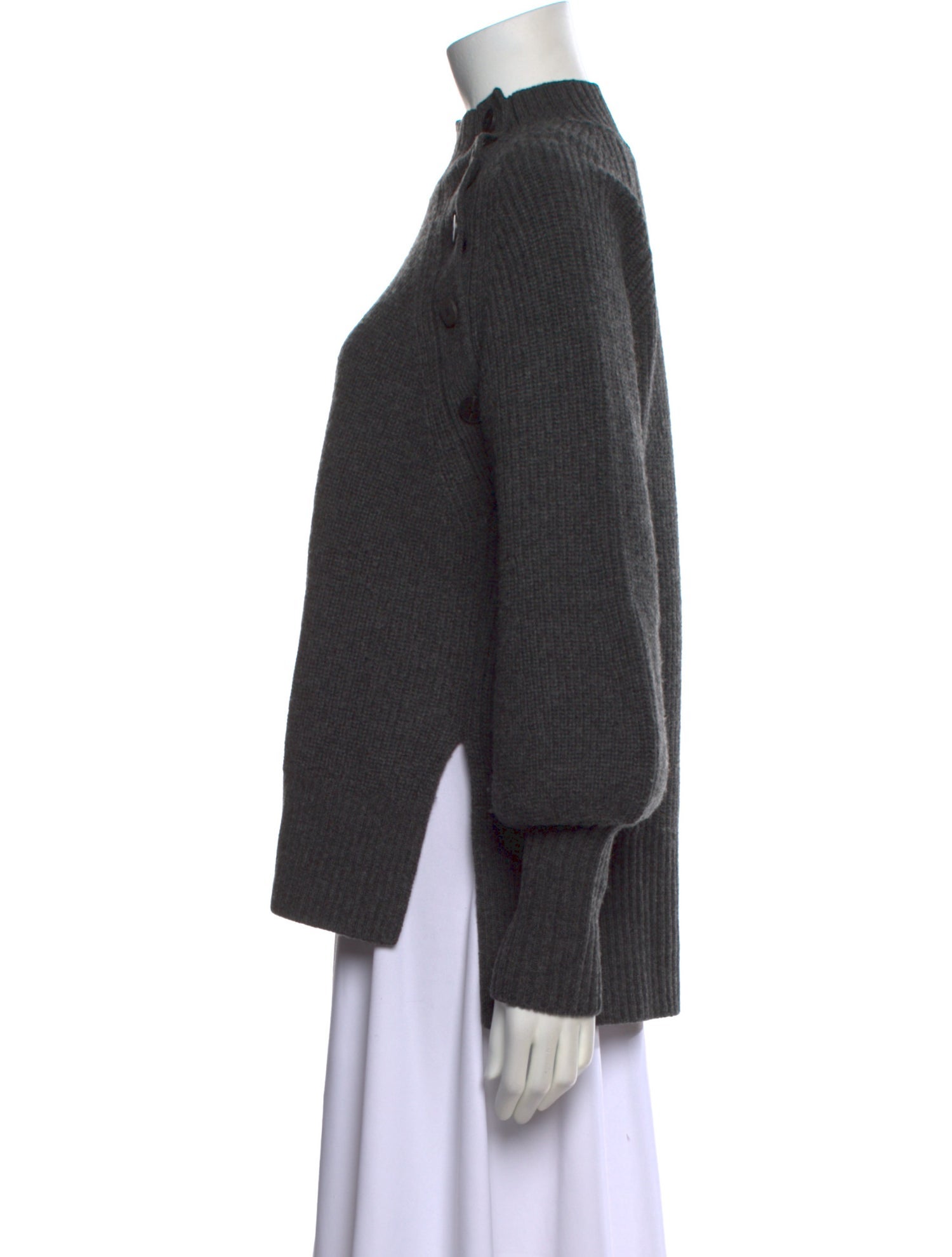 Cefinn Wool Mock Neck Sweater