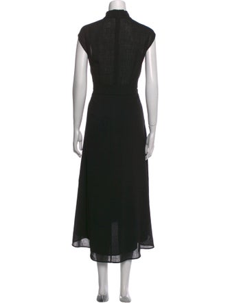 Cefinn Mock Neck Long Dress