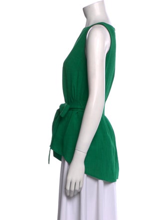 Cefinn Bateau Neckline Sleeveless Top