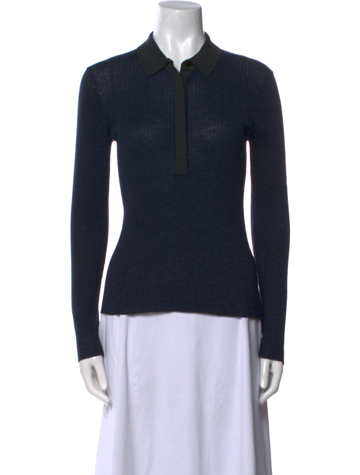 Cefinn Wool Long Sleeve Polo