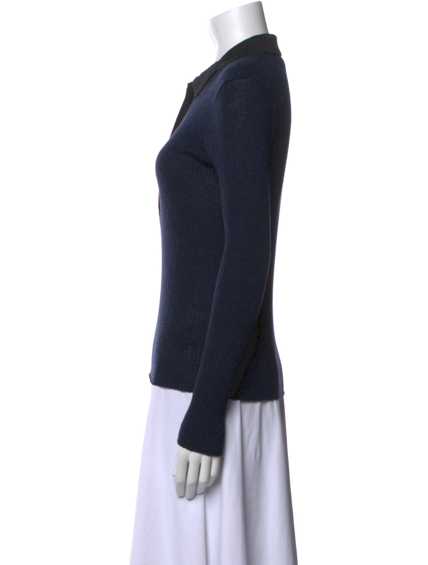 Cefinn Wool Long Sleeve Polo