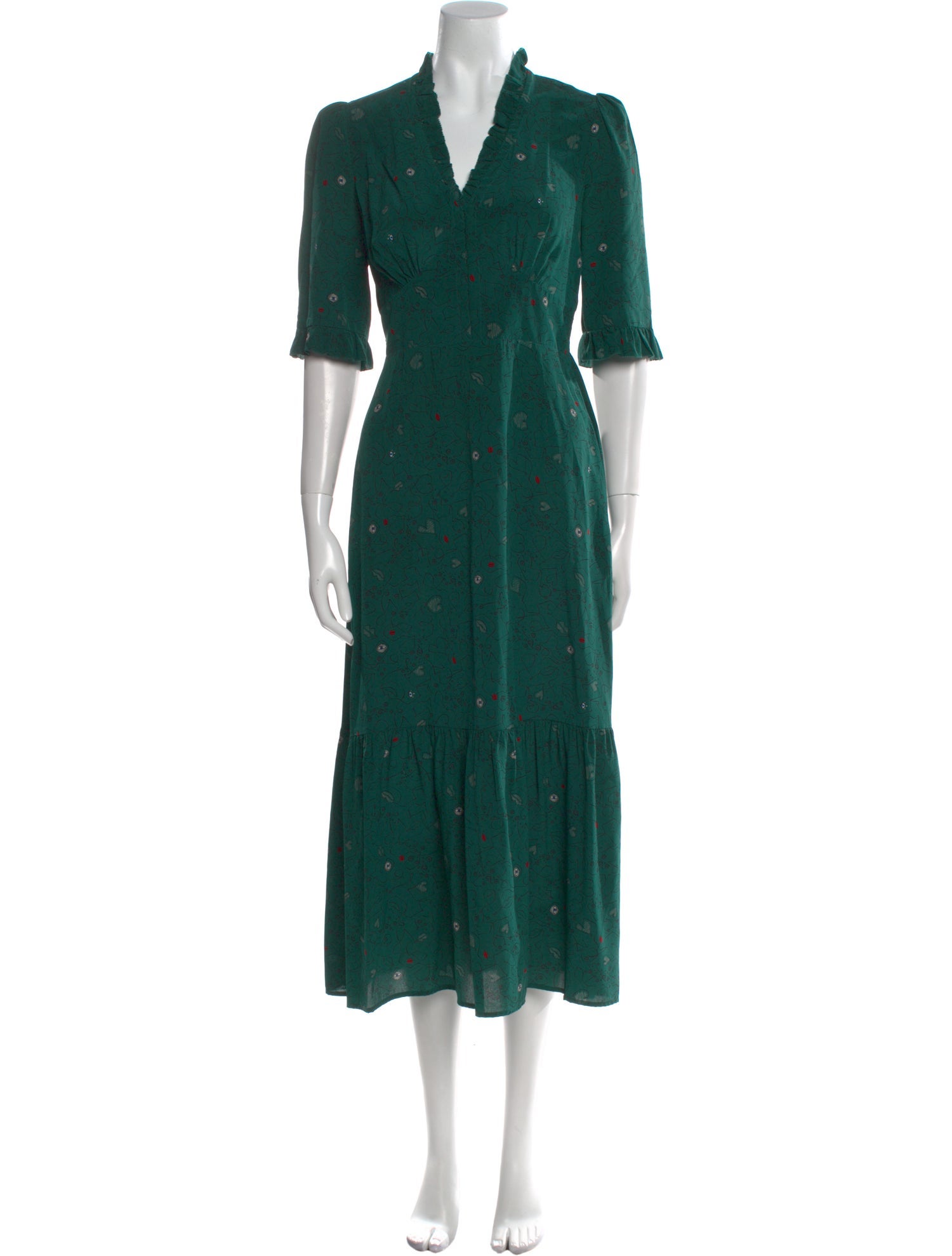 Cefinn Silk Long Dress