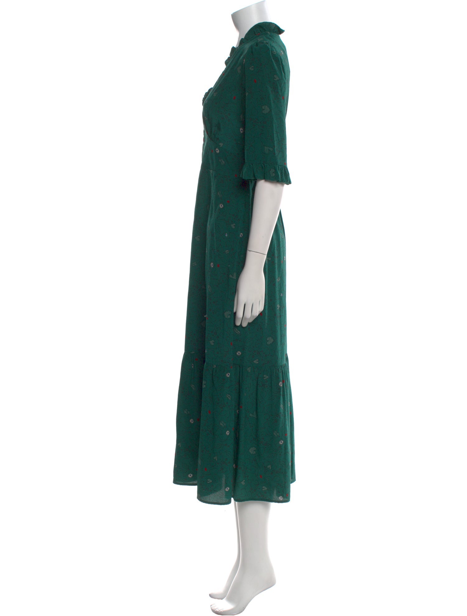 Cefinn Silk Long Dress