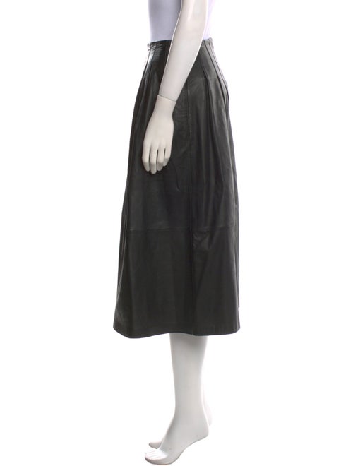Cefinn Leather Midi Length Skirt