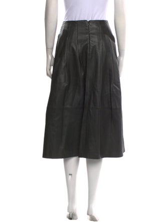Cefinn Leather Midi Length Skirt