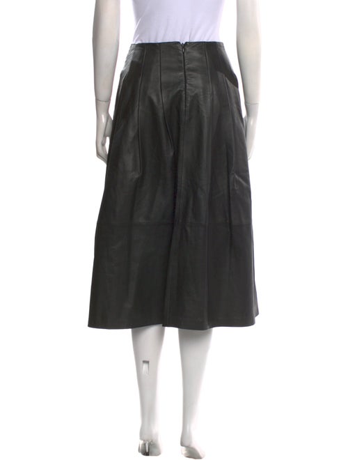 Cefinn Leather Midi Length Skirt