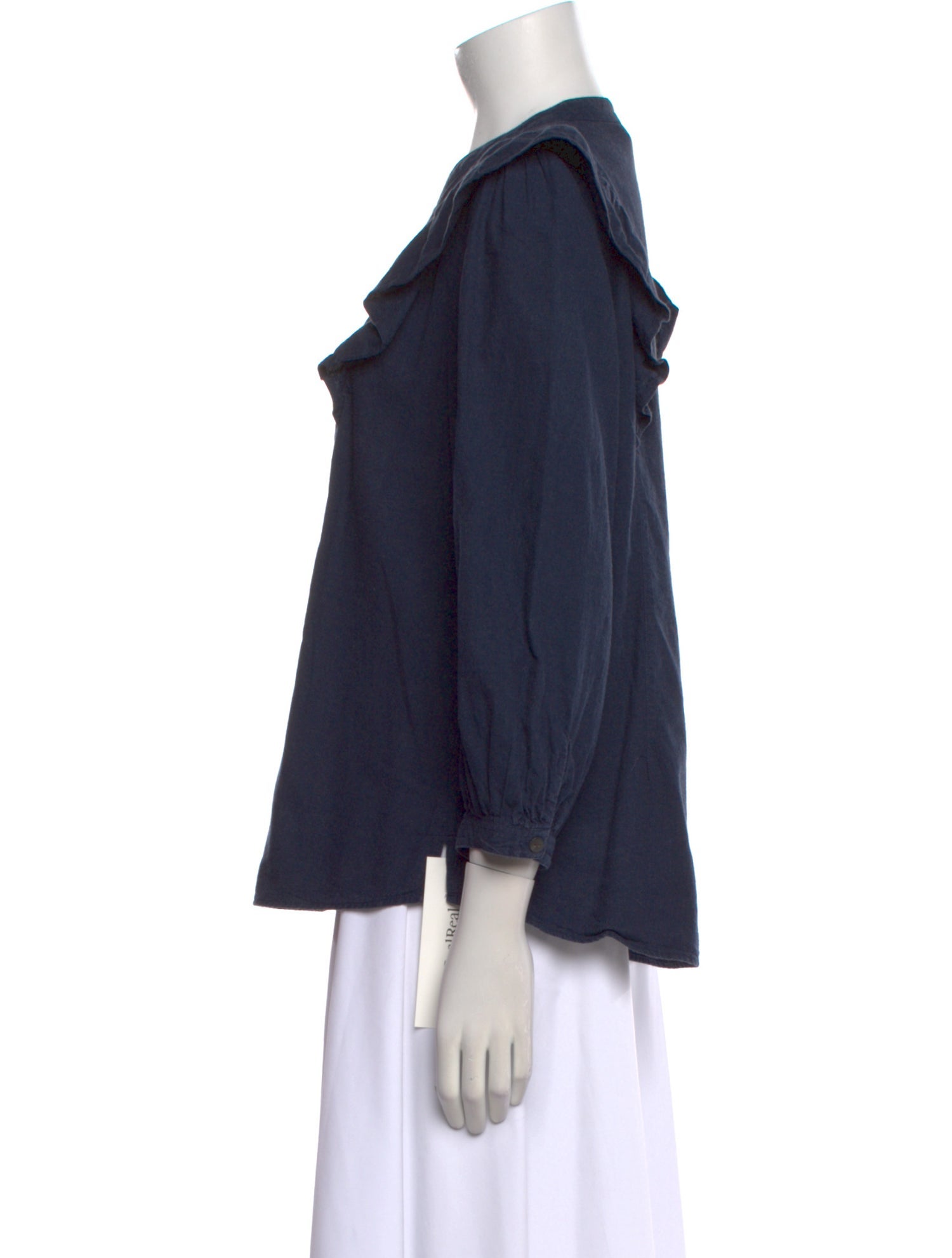 Cefinn V-Neck Three-Quarter Sleeve Blouse