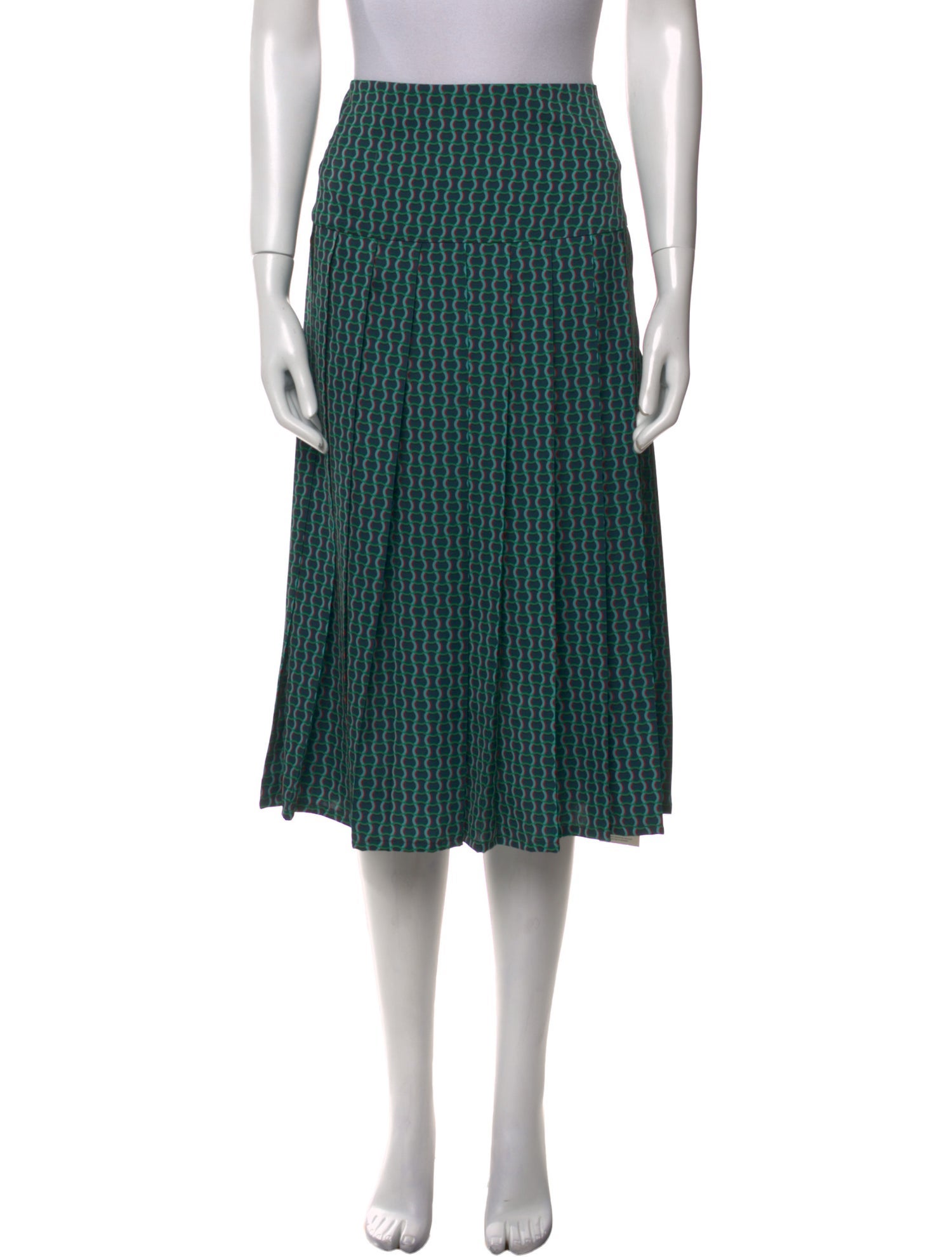 Cefinn Striped Knee-Length Skirt