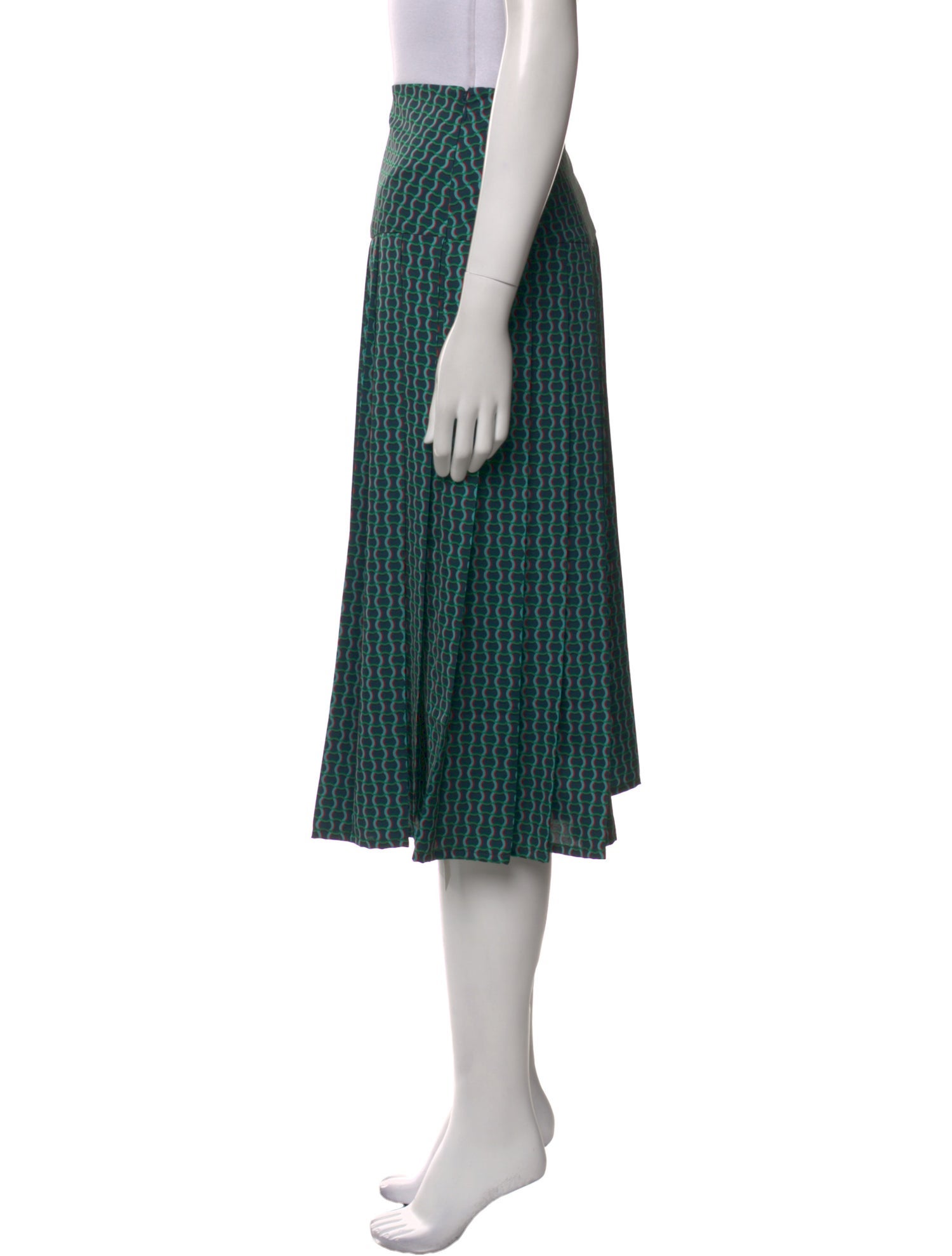 Cefinn Striped Knee-Length Skirt
