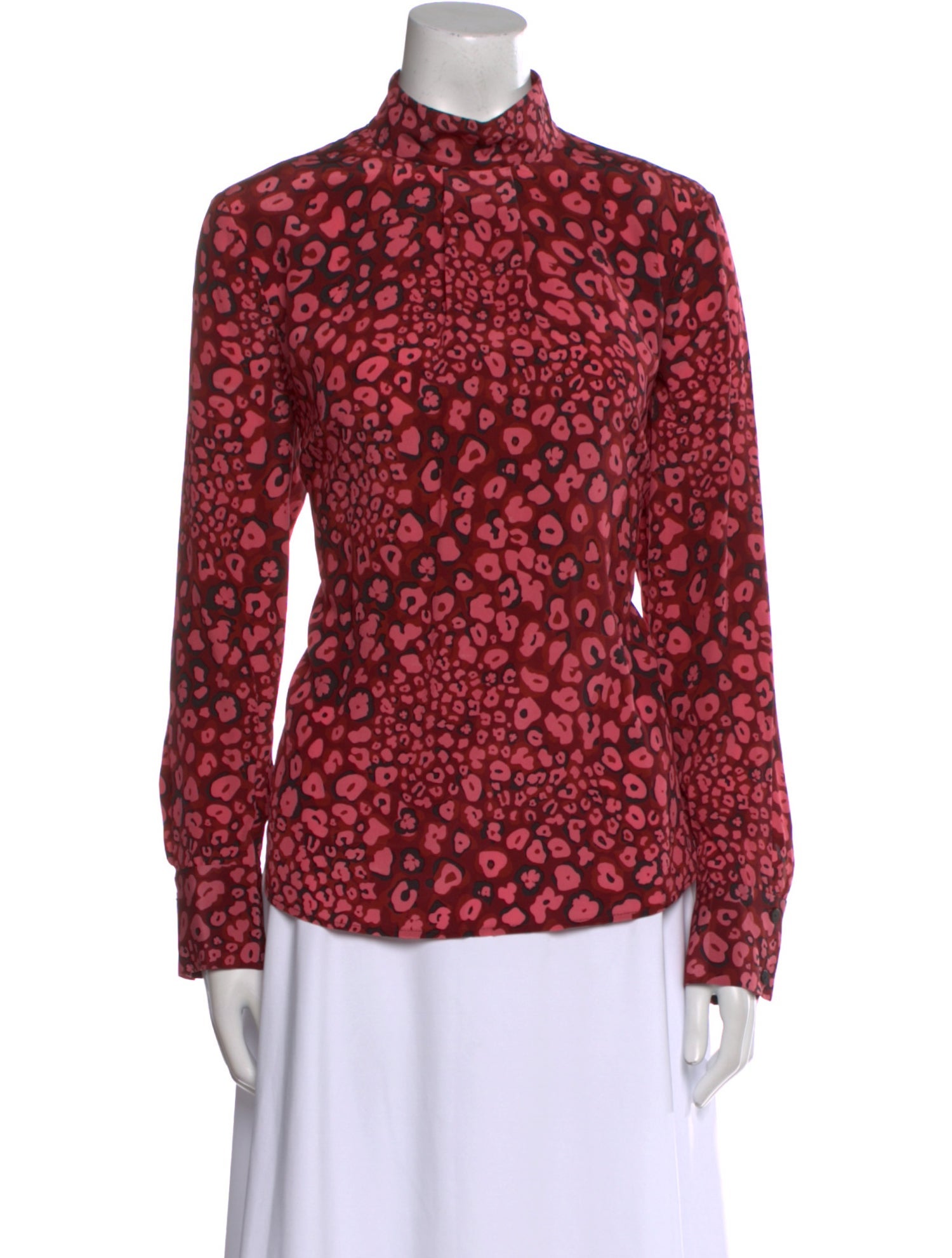 Cefinn Silk Floral Print Blouse