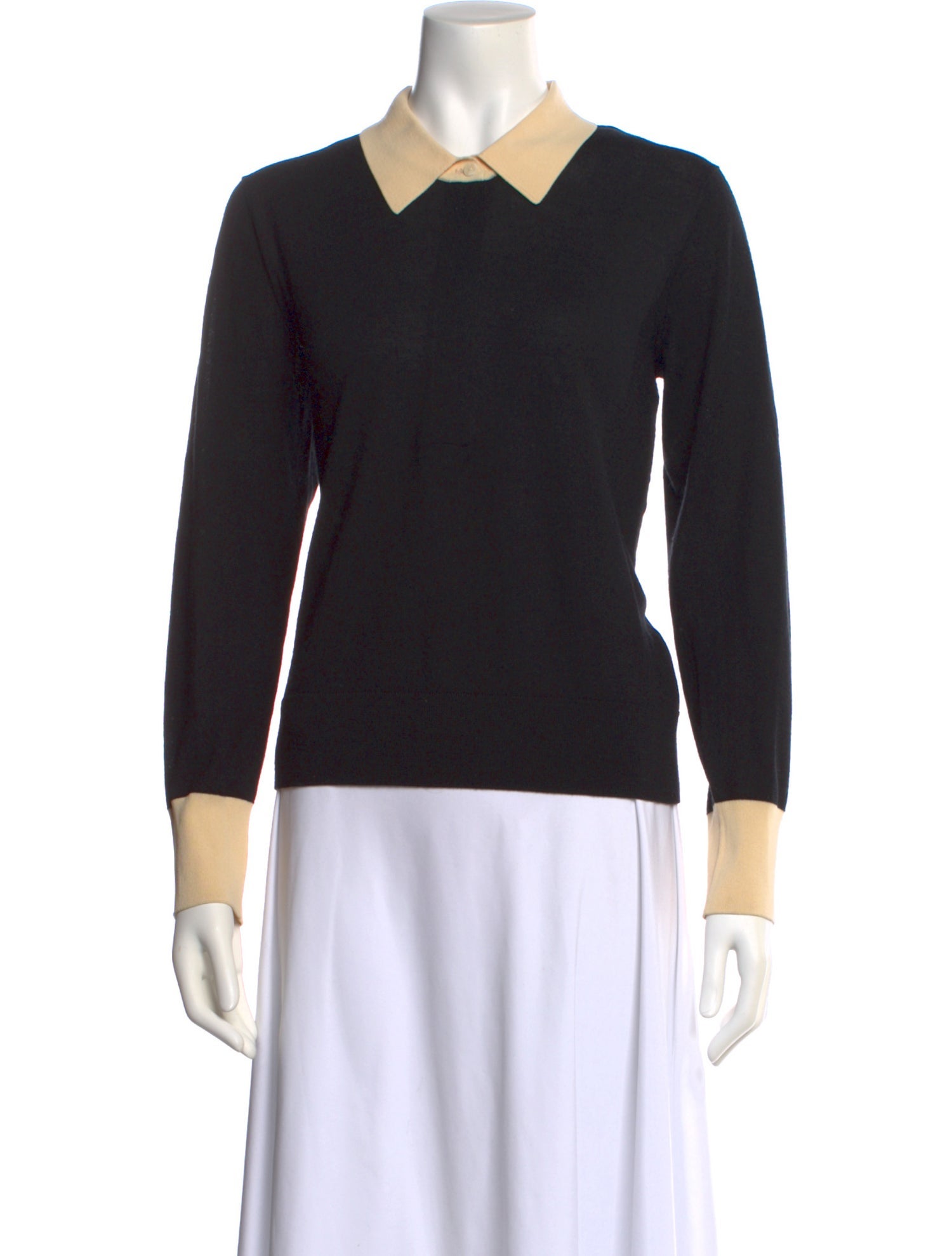 Cefinn Merino Wool Long Sleeve Polo