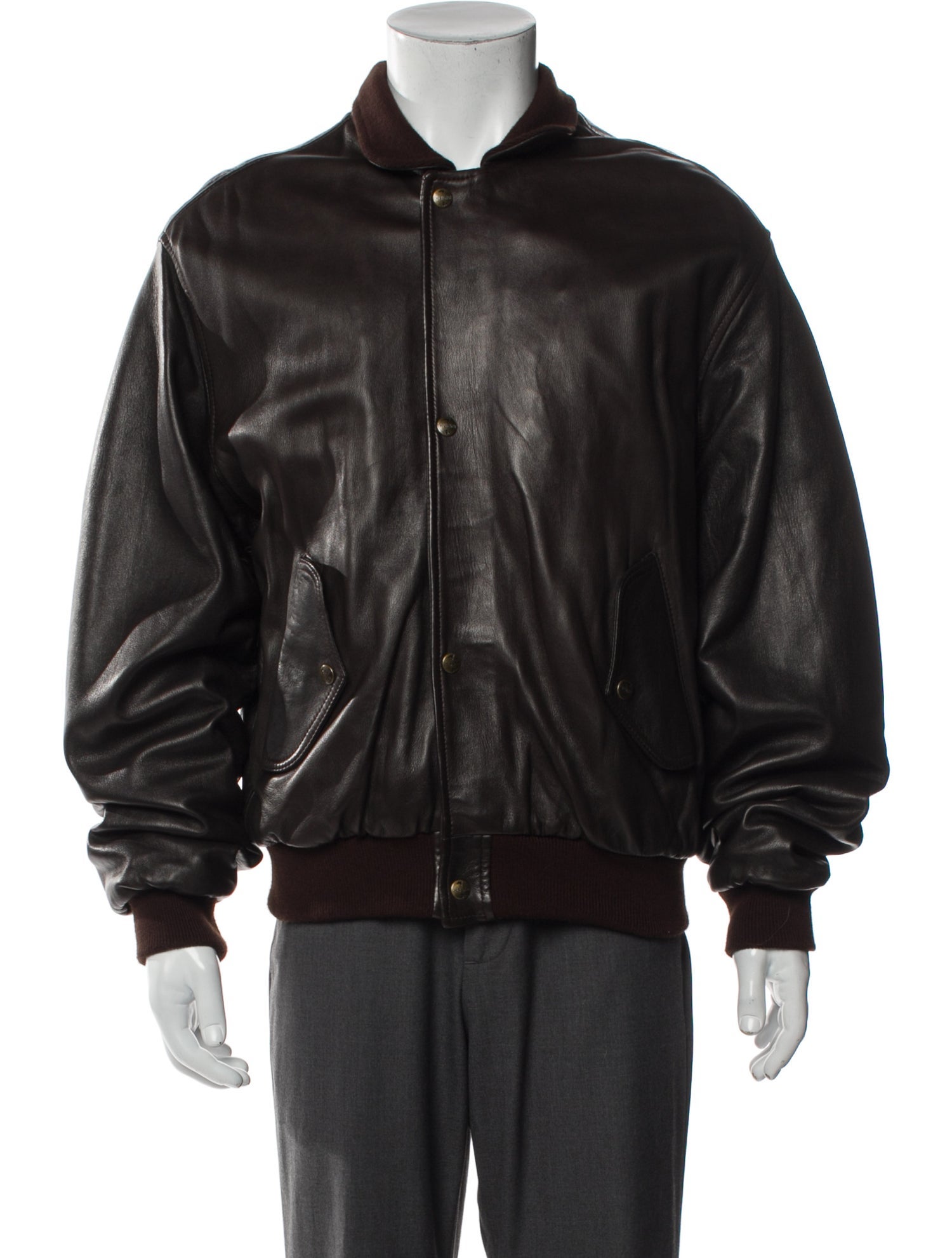 Chevignon Expression Leather Bomber Jacket