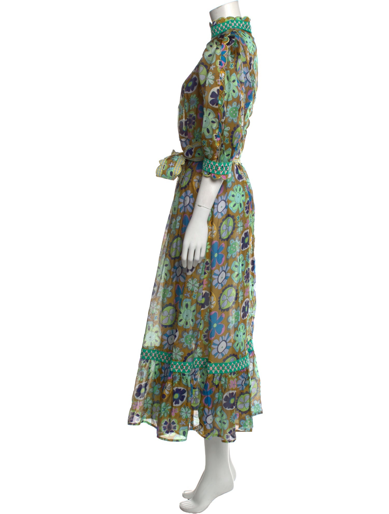 Celia B Floral Print Long Dress w/ Tags
