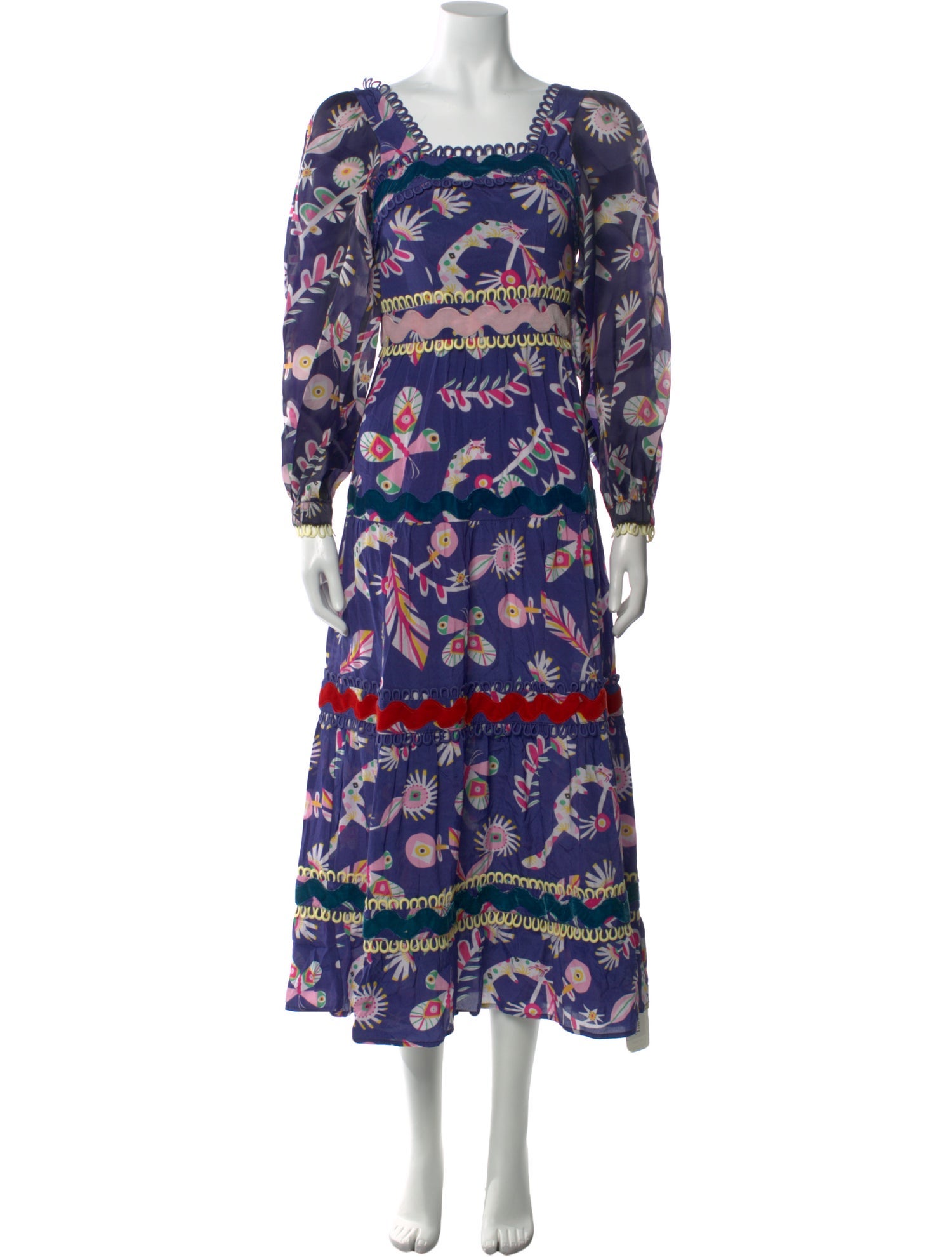 Celia B Printed Midi Length Dress