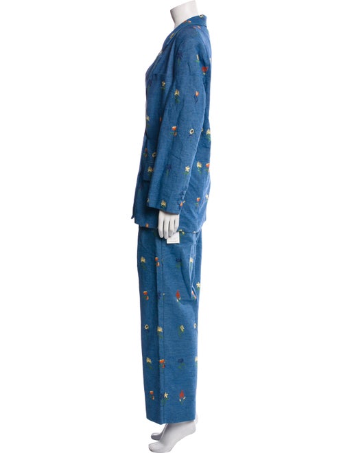 Celia B Printed Embroidered Accent Pantsuit