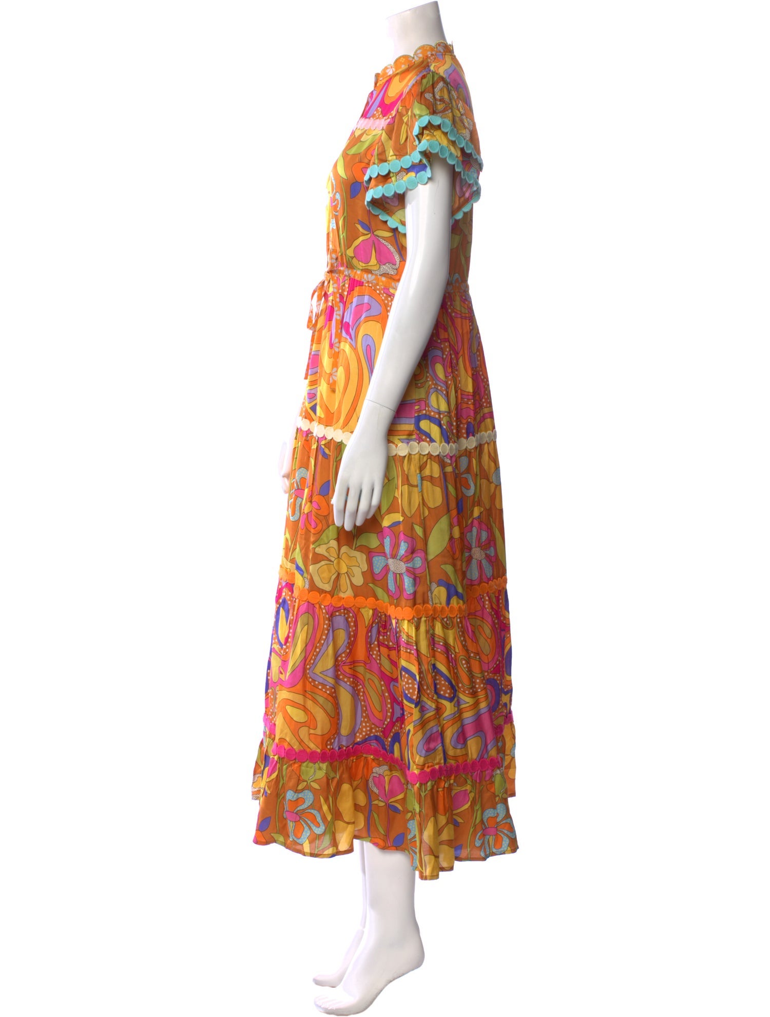 Celia B Printed Long Dress