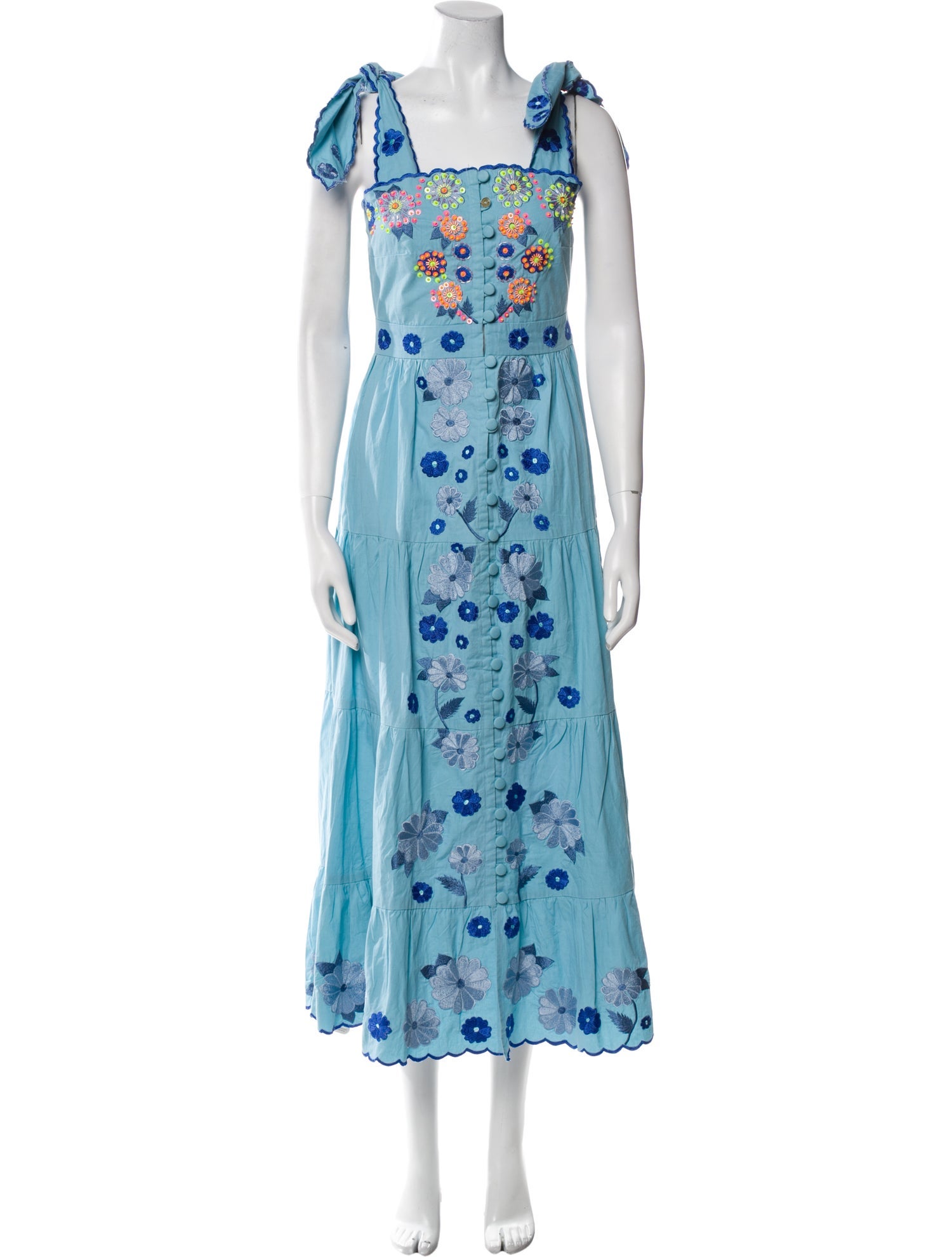 Celia B Floral Print Midi Length Dress