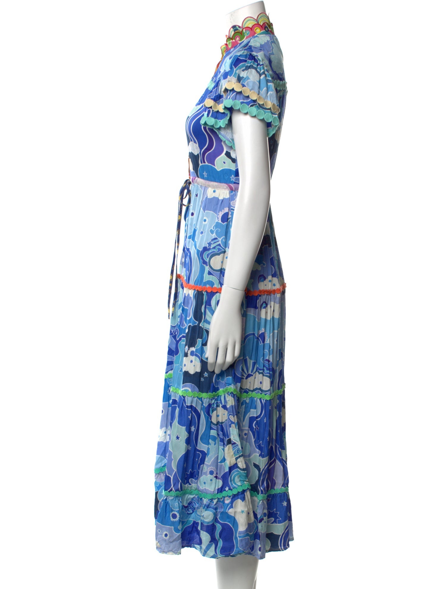 Celia B Floral Print Midi Length Dress