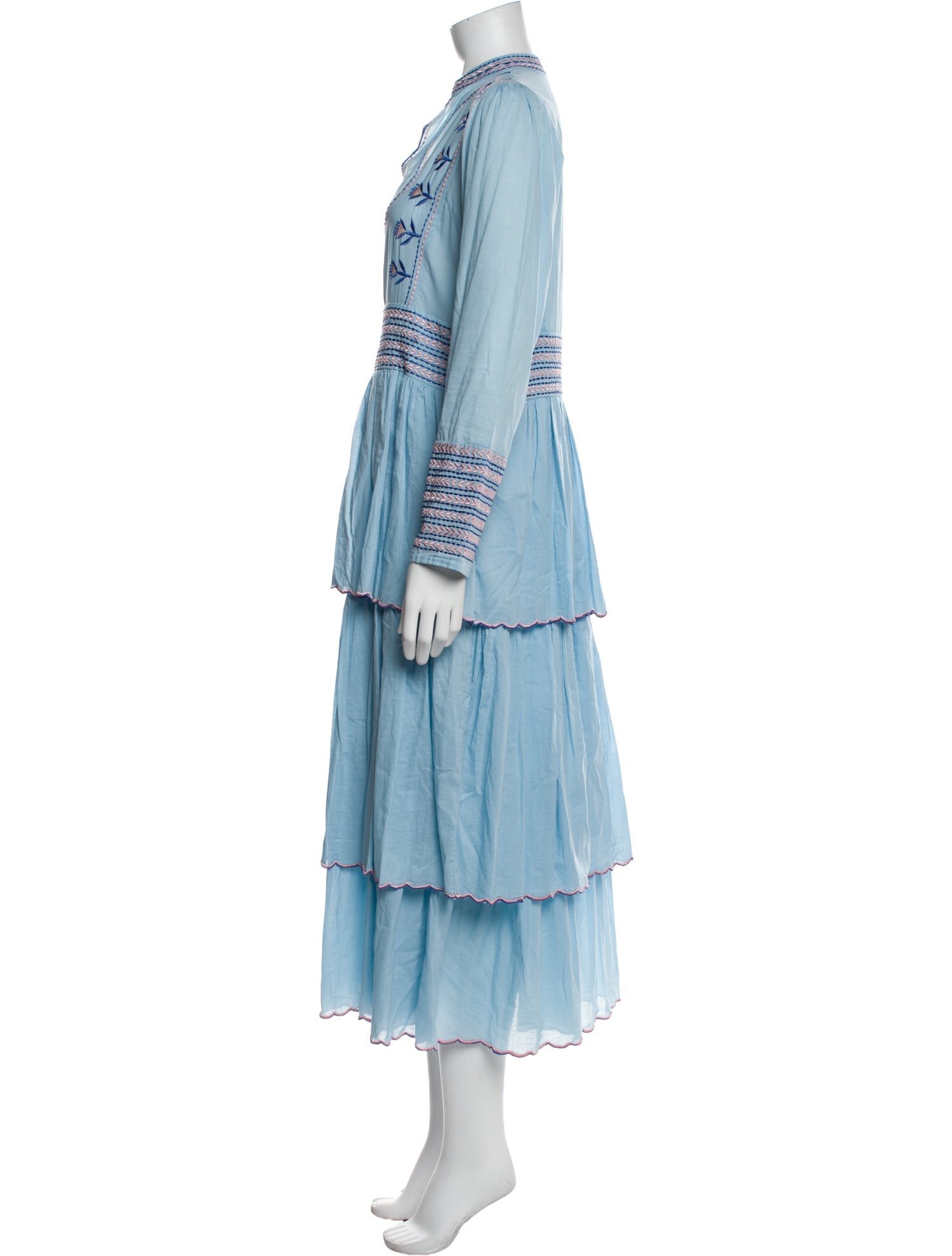 Celia B V-Neck Long Dress