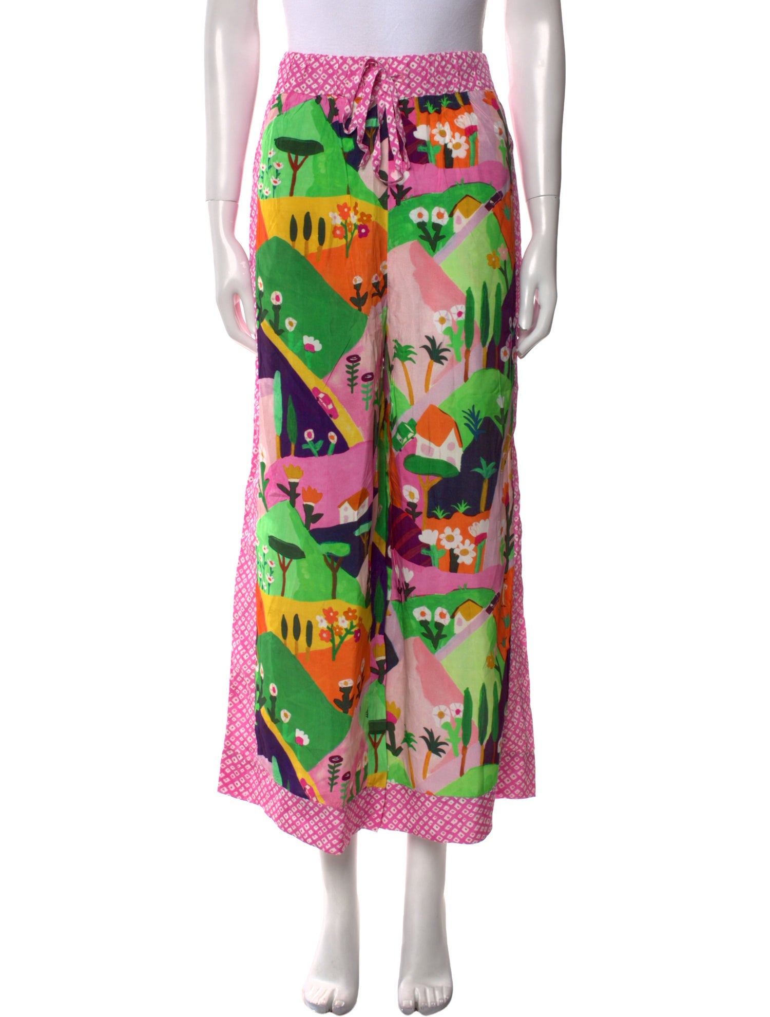 Celia B Printed Wide Leg Pants w/ Tags