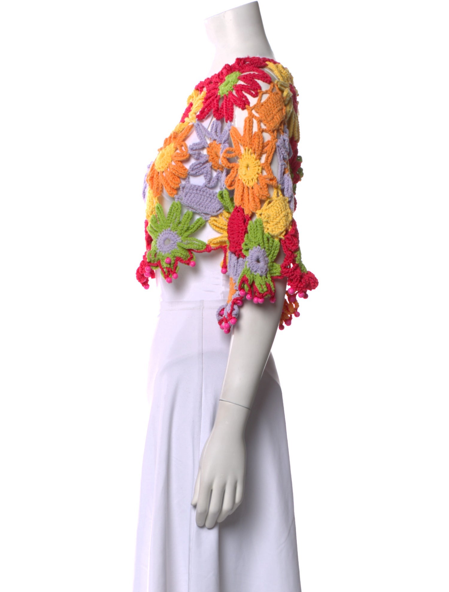 Celia B Patterned Scoop Neck Sweater