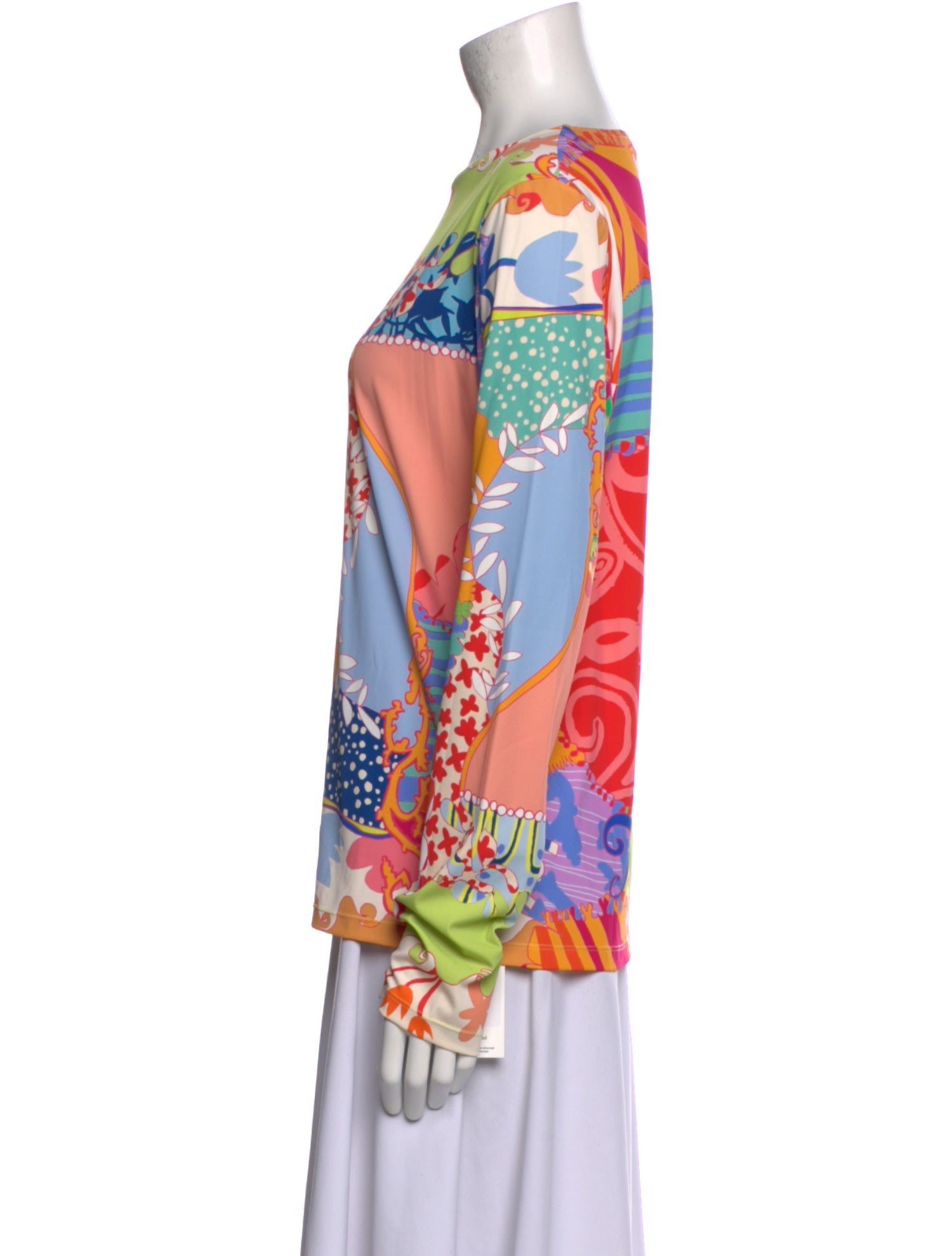 Celia B Nylon Printed Blouse