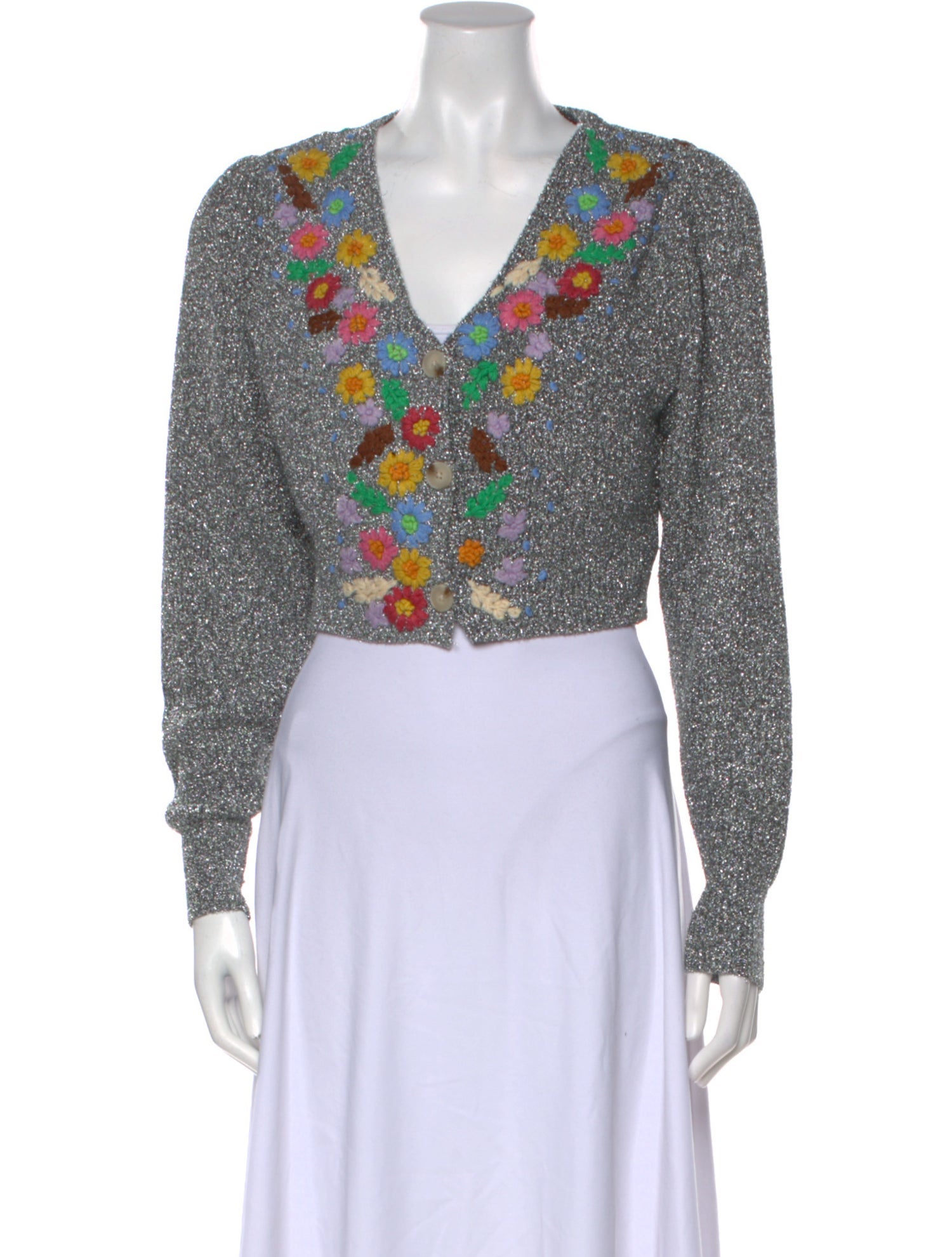 Celia B Mohair Patterned Sweater