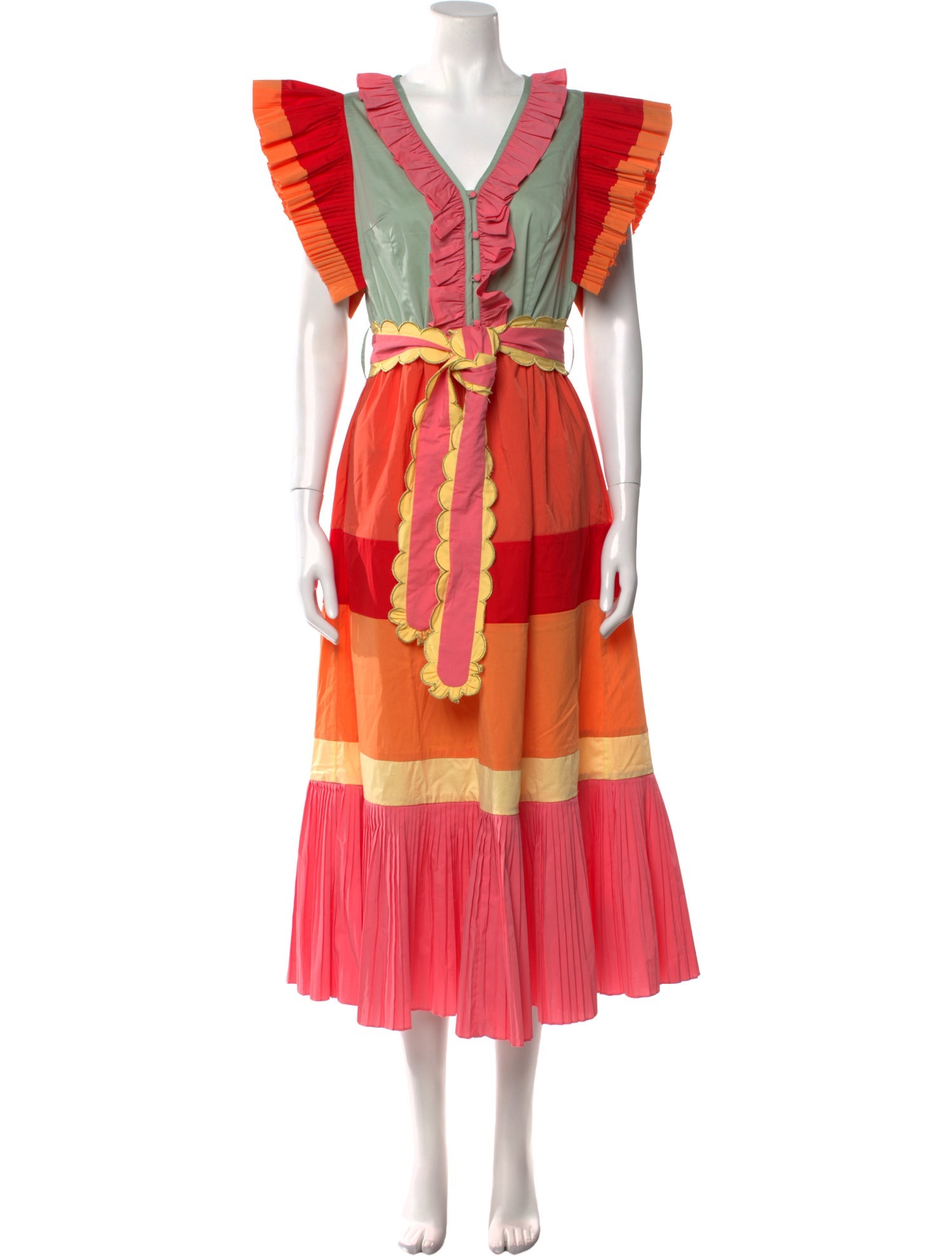 Celia B Striped Long Dress w/ Tags