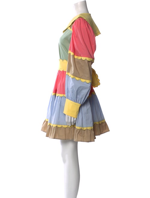 Celia B Colorblock Pattern Mini Dress