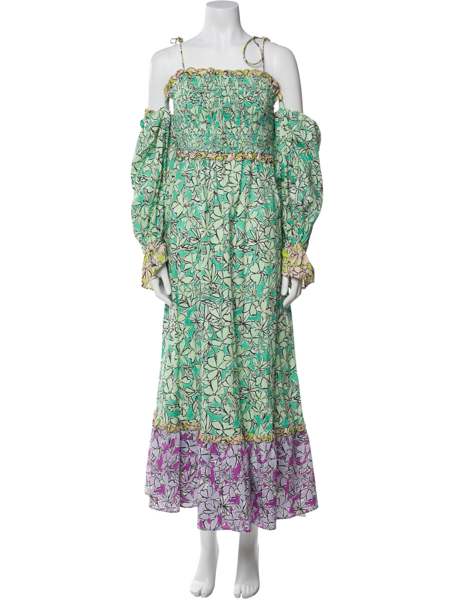 Celia B Floral Print Long Dress w/ Tags