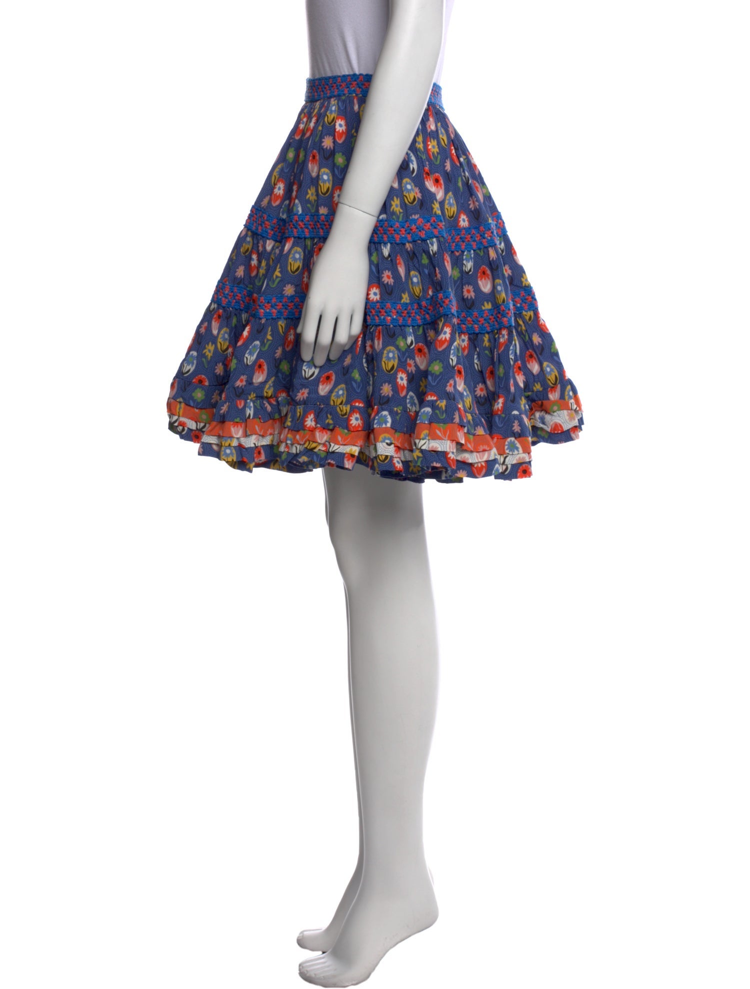 Celia B Floral Print Mini Skirt w/ Tags